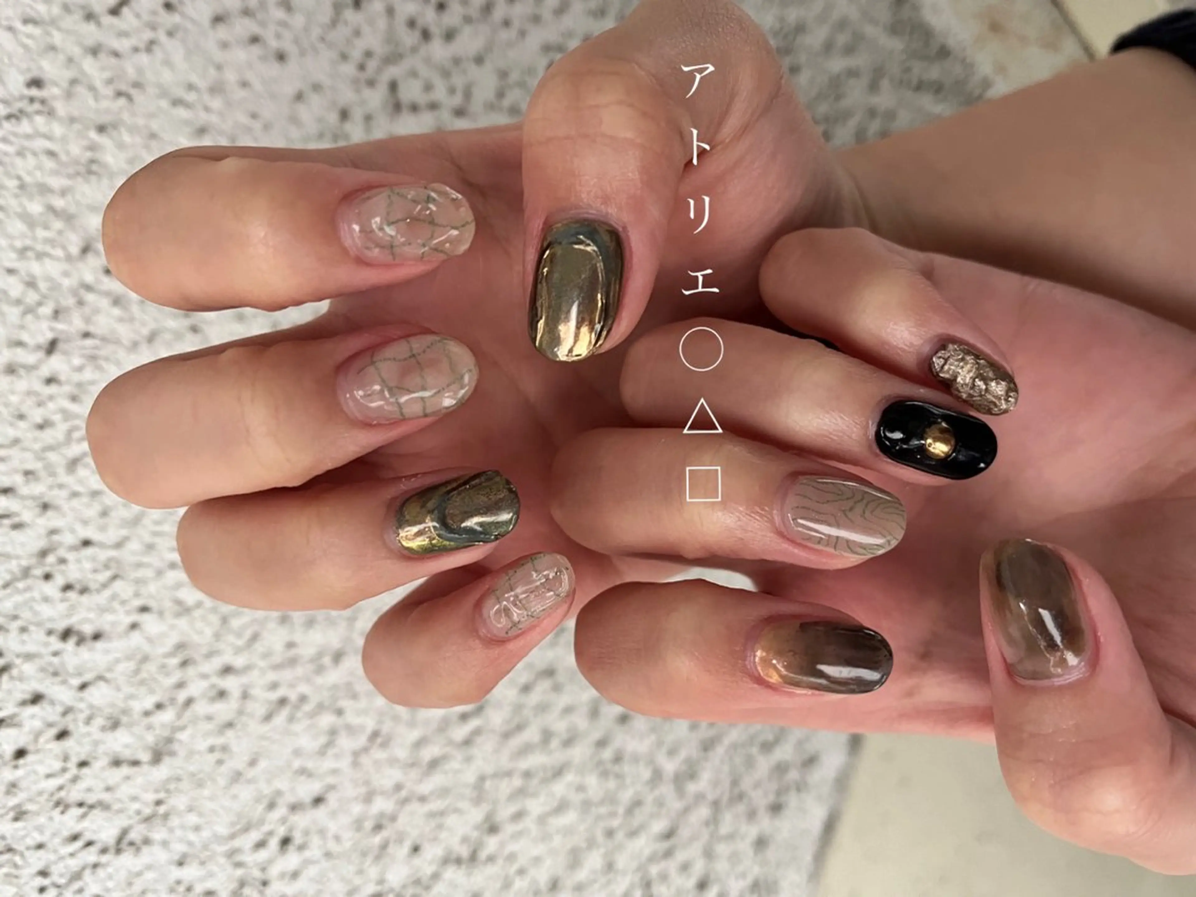 ネイル ハンドネイル アトリエ ○△□のネイルデザイン