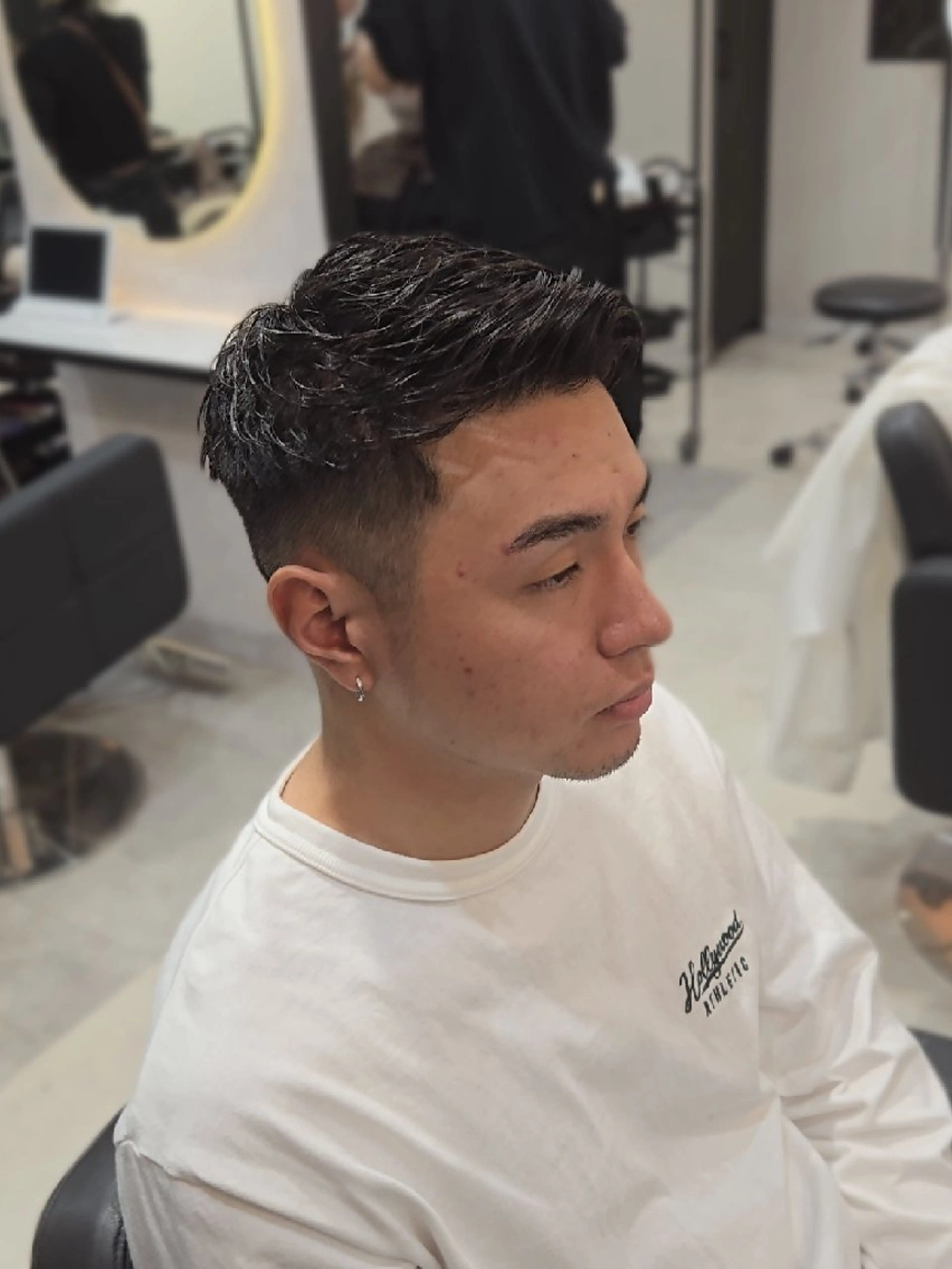 メンズ ショート メンズメッシュ ショートヘア カット ヘアセット LEN名古屋/パーマ 海外ヘア/メンズ特化のヘアスタイル