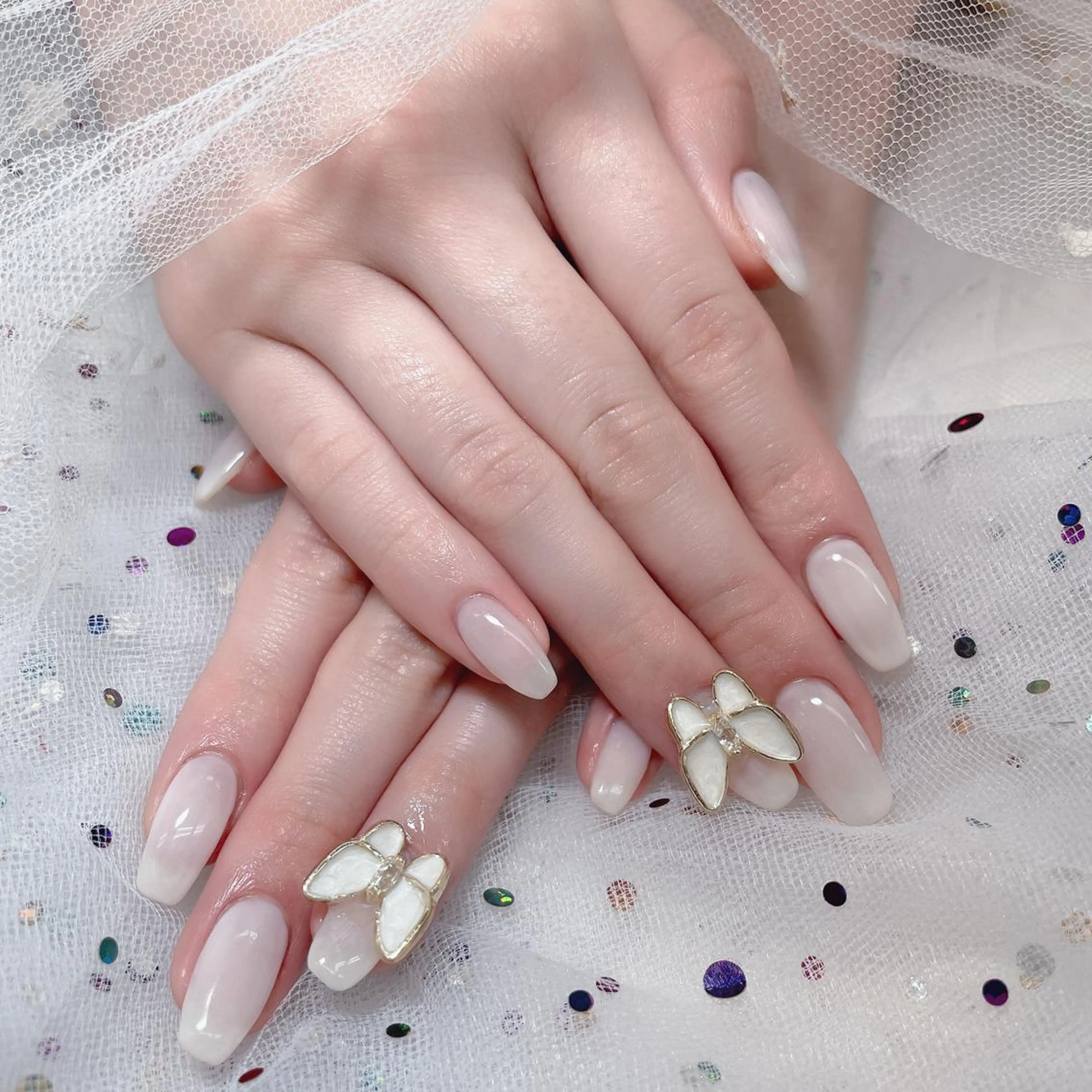 ネイル 🦋ネイルサロン ブラン🌈ゆりのネイルデザイン