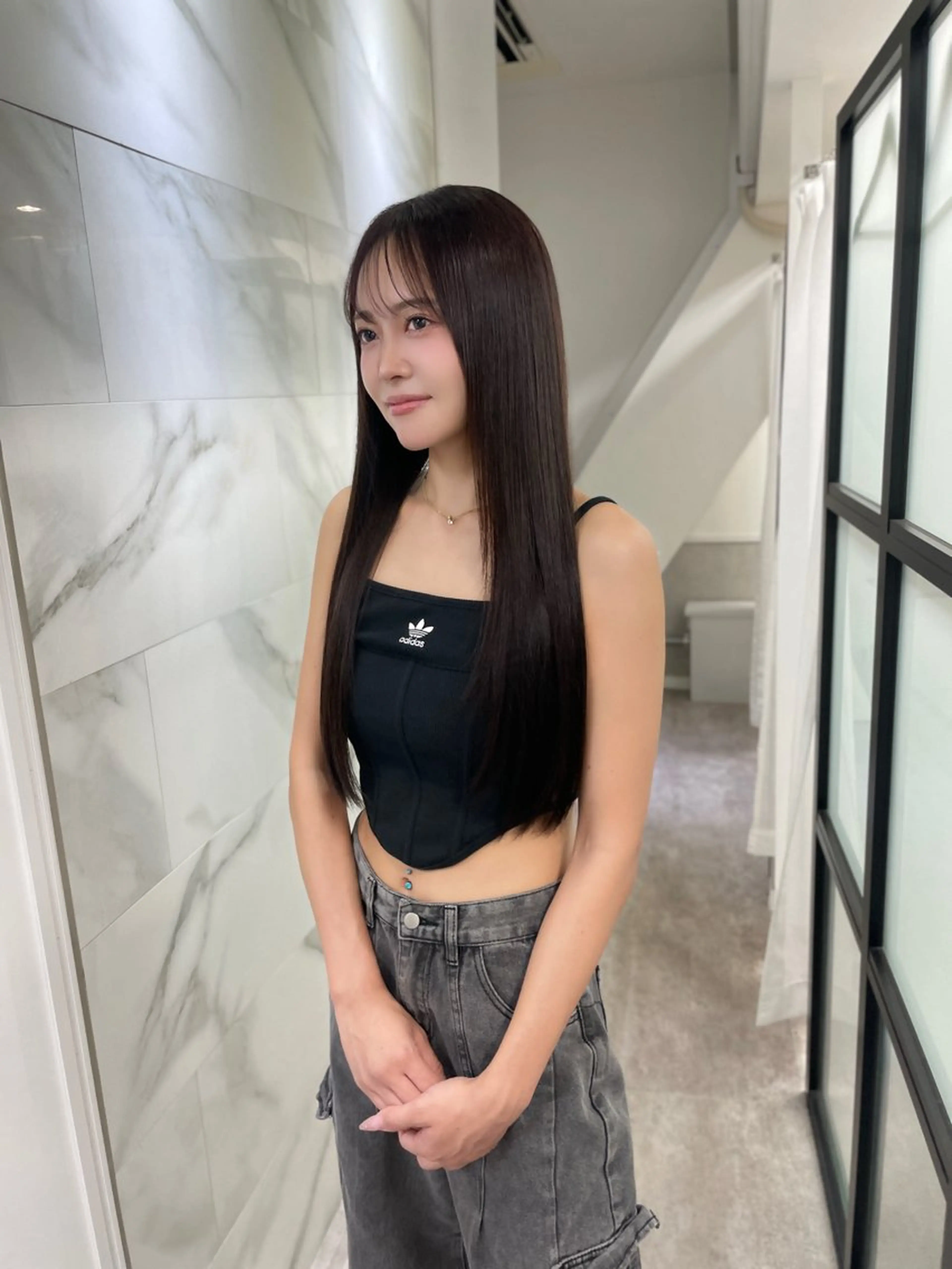 ロング ヘアカラー トリートメント 🖱️透明感カラー ×髪質改善Rikyuのヘアスタイル