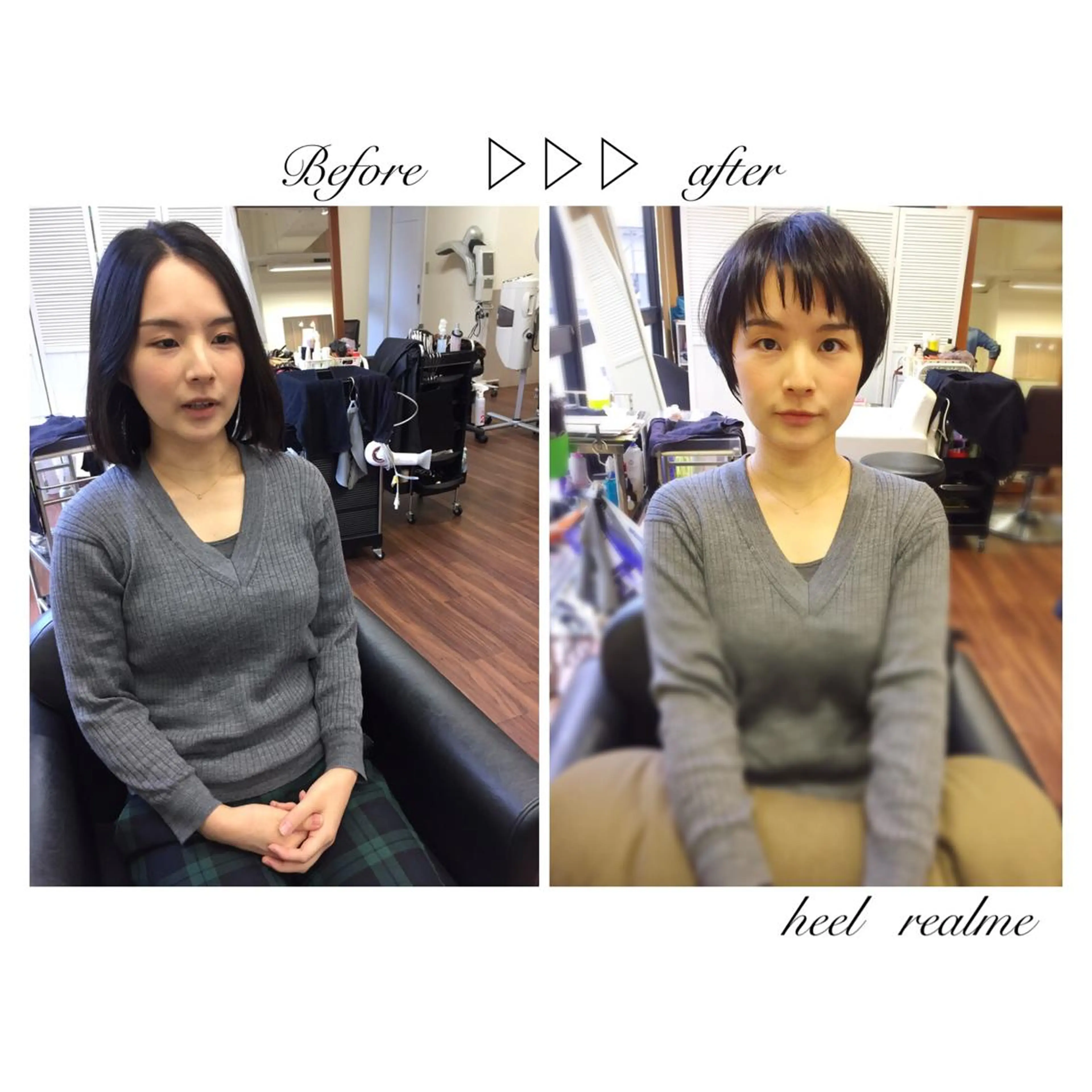 ショート ミディアム セミロング カラー パーマ ショートヘア 成松 勇治のヘアスタイル