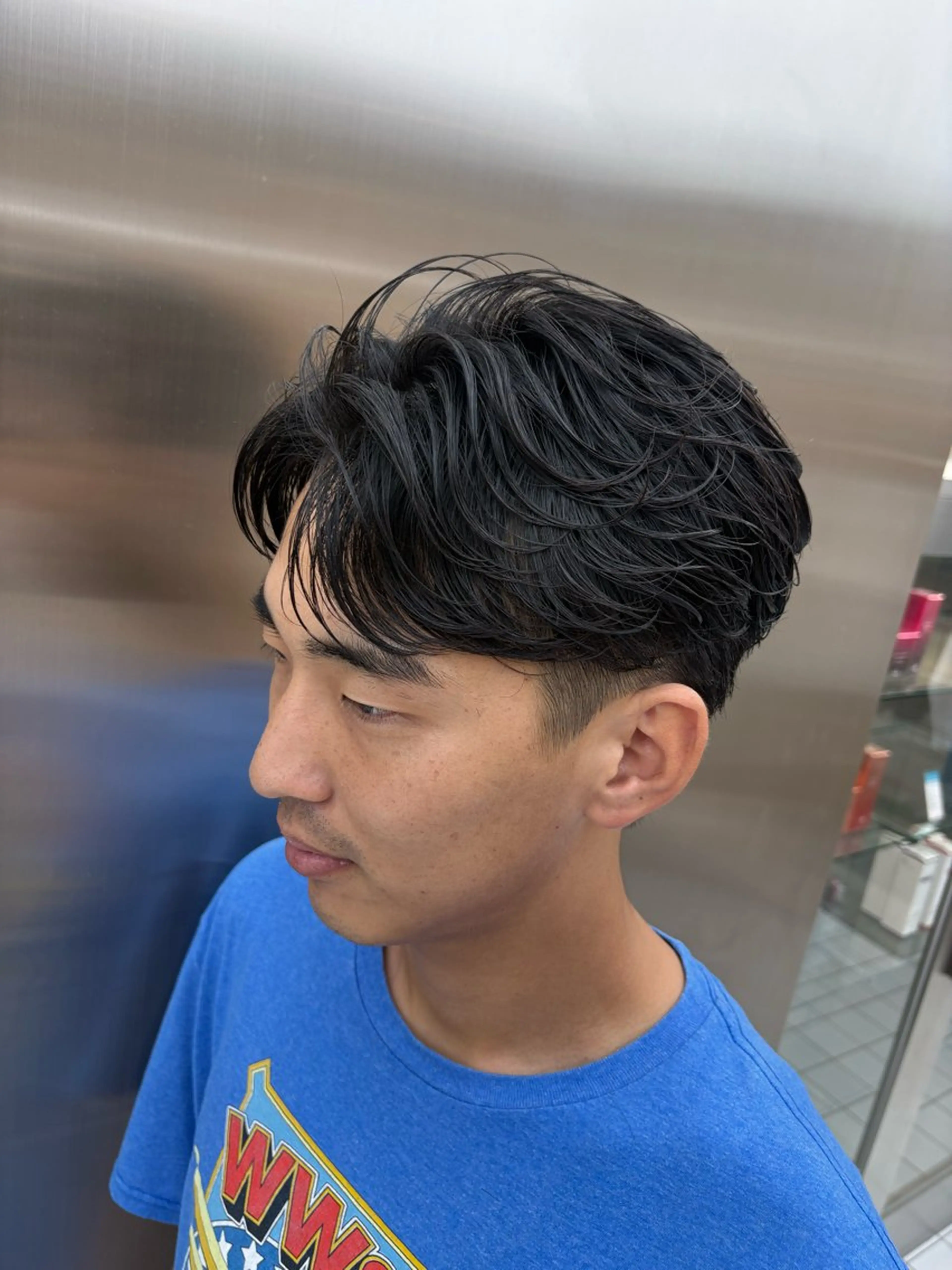 ショート パーマ メンズパーマ特化 園田　楓莉のヘアスタイル