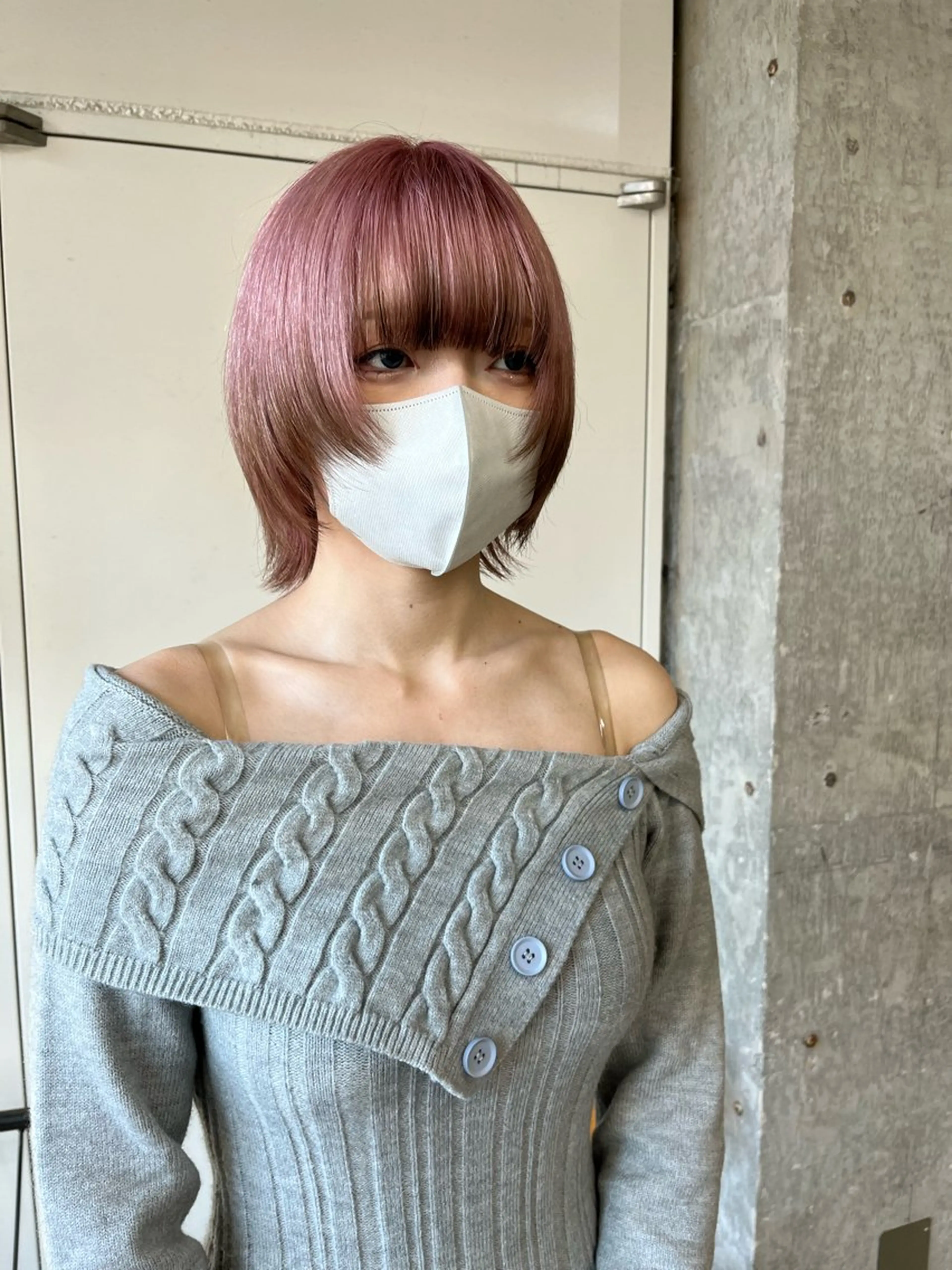 ミディアム カラー カット ヘアカラー 小木曽智美 /ボブ/ショートのヘアスタイル