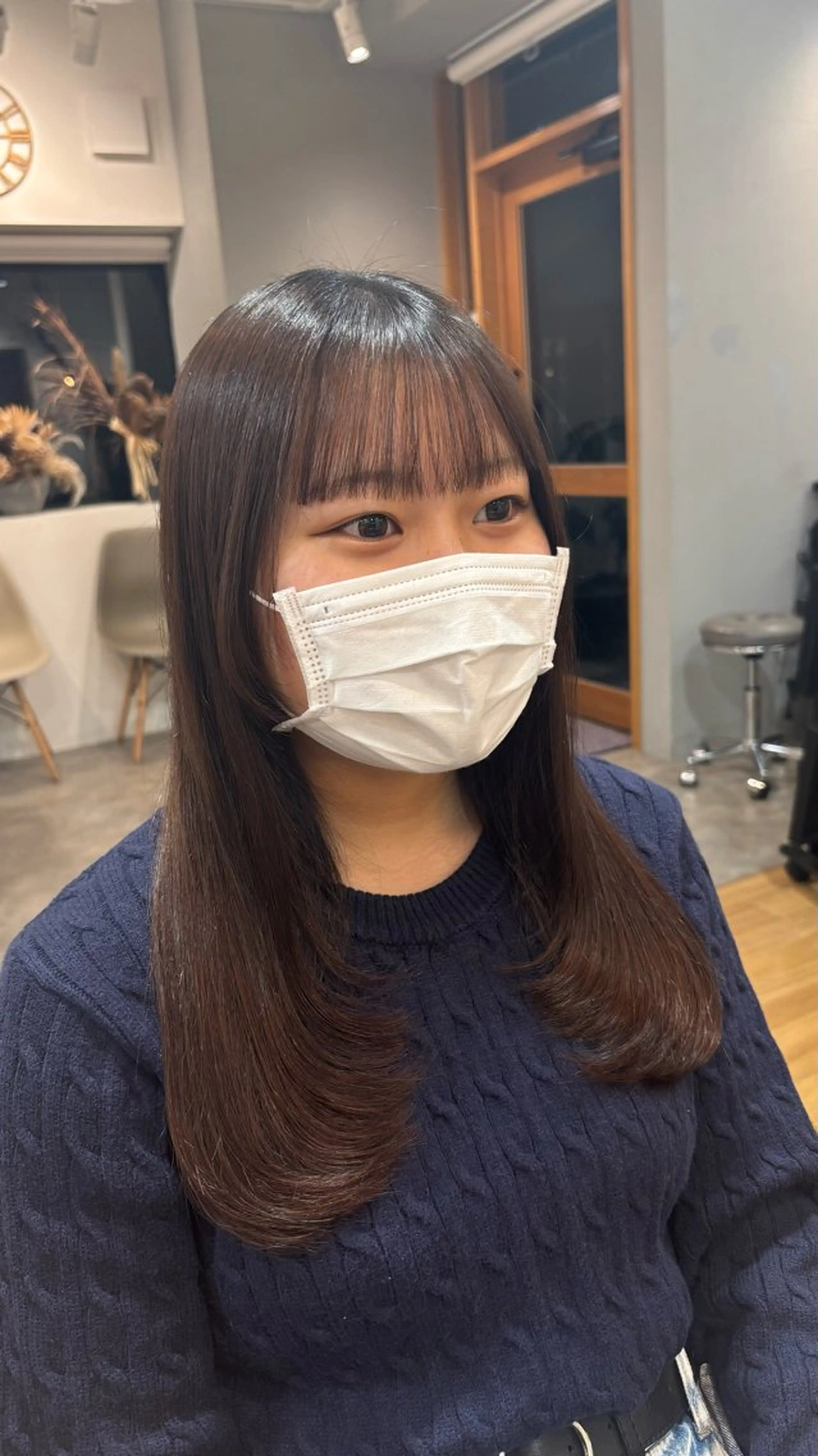 ロング レイヤーカット ローレイヤー vince gio 彩織のヘアスタイル