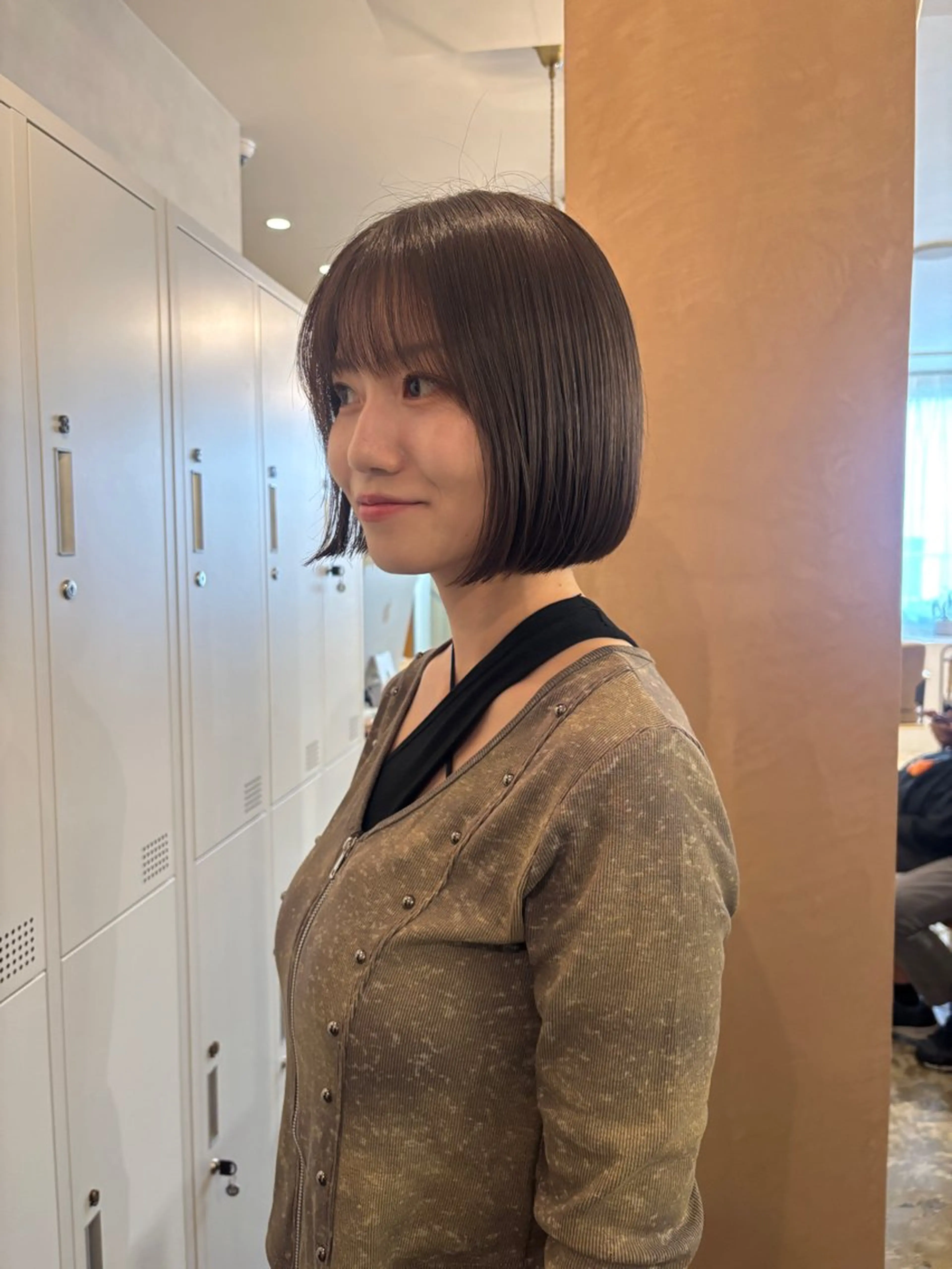 ショート カラー カット ヘアカラー トリートメント Chiho / 梅田 / ボブ/ パーマのヘアスタイル