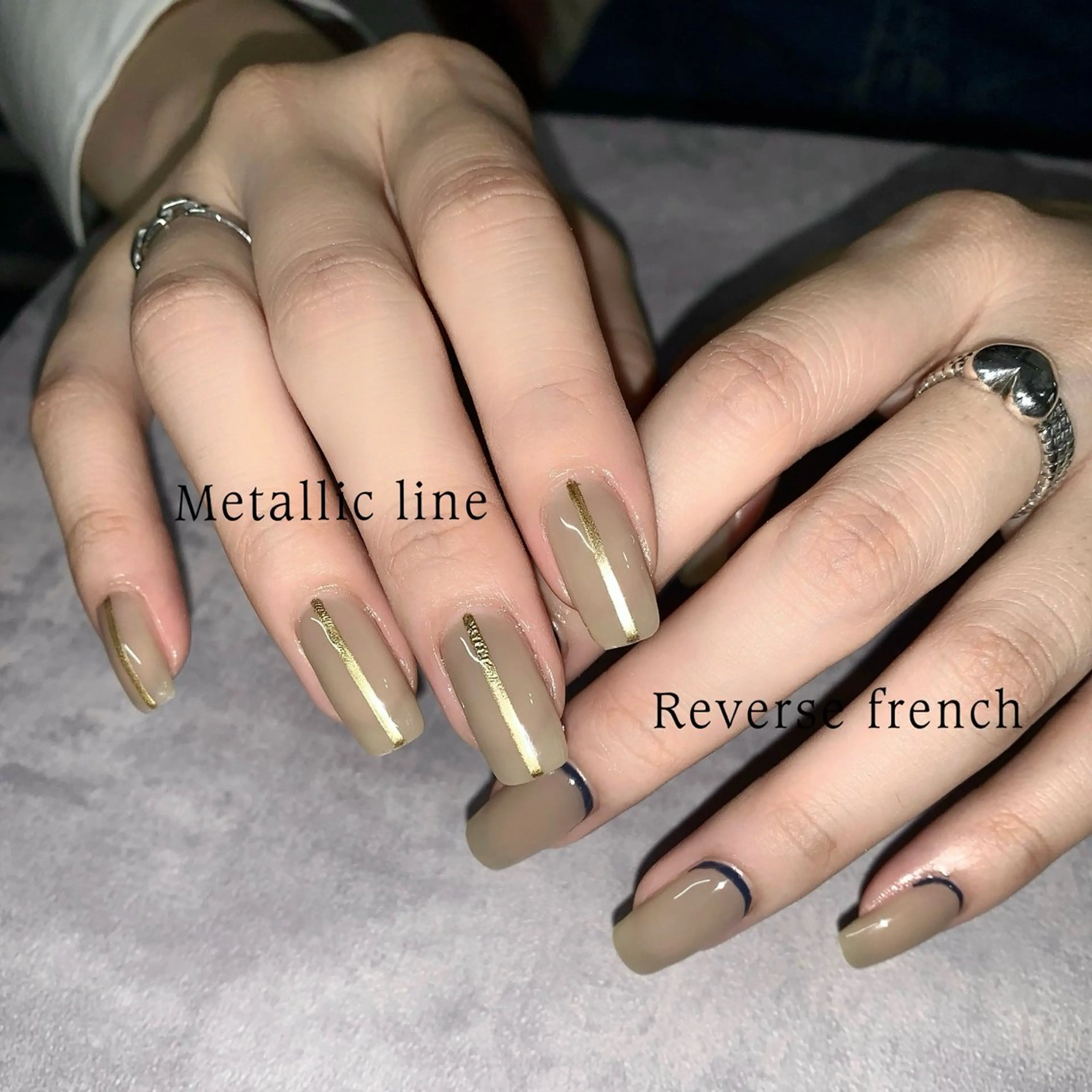 ネイル ハンドネイル Maho🦋 ワンホン／韓国ネイルのネイルデザイン