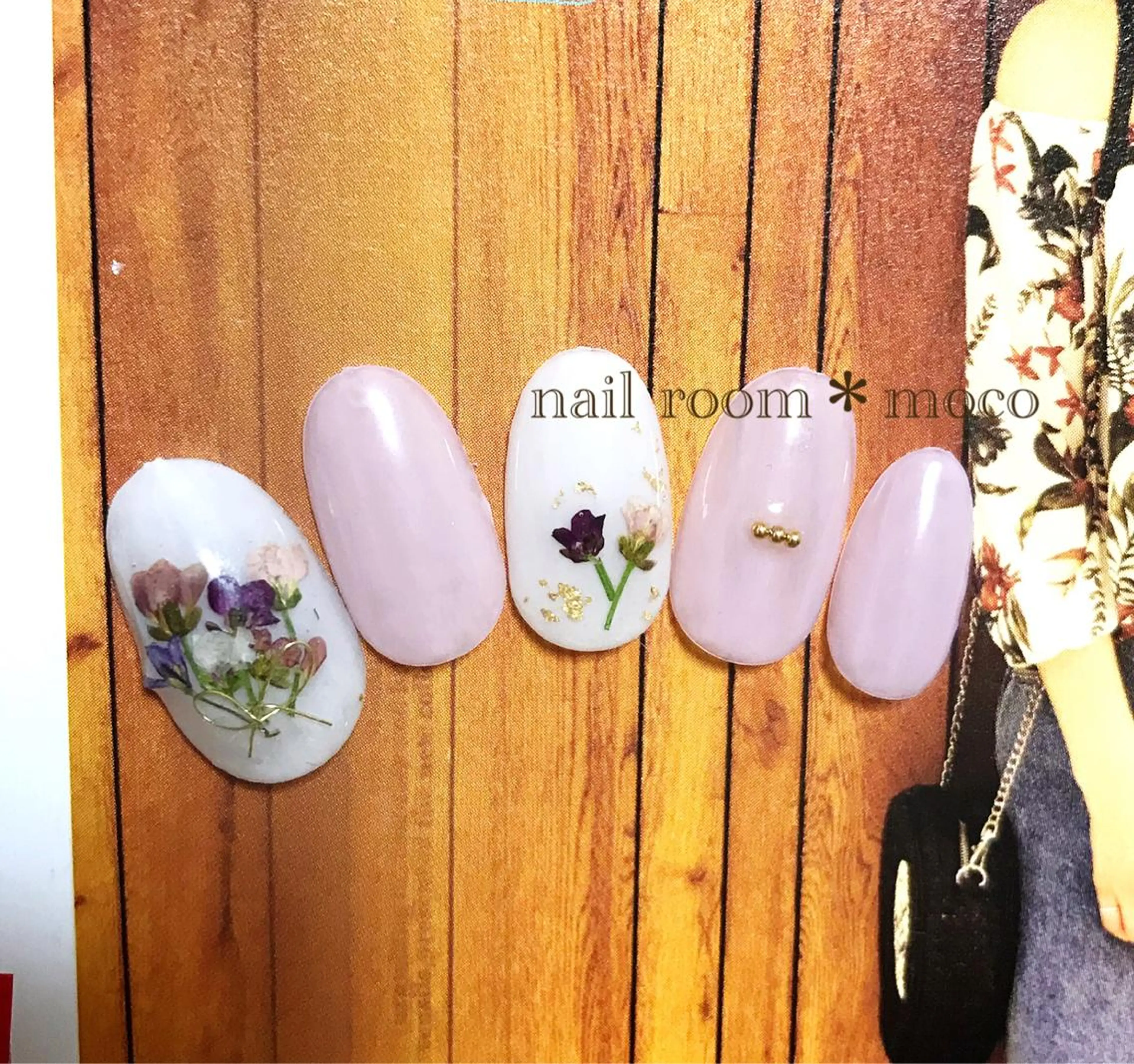 ネイル フラワーネイル nailroom mocoのネイルデザイン