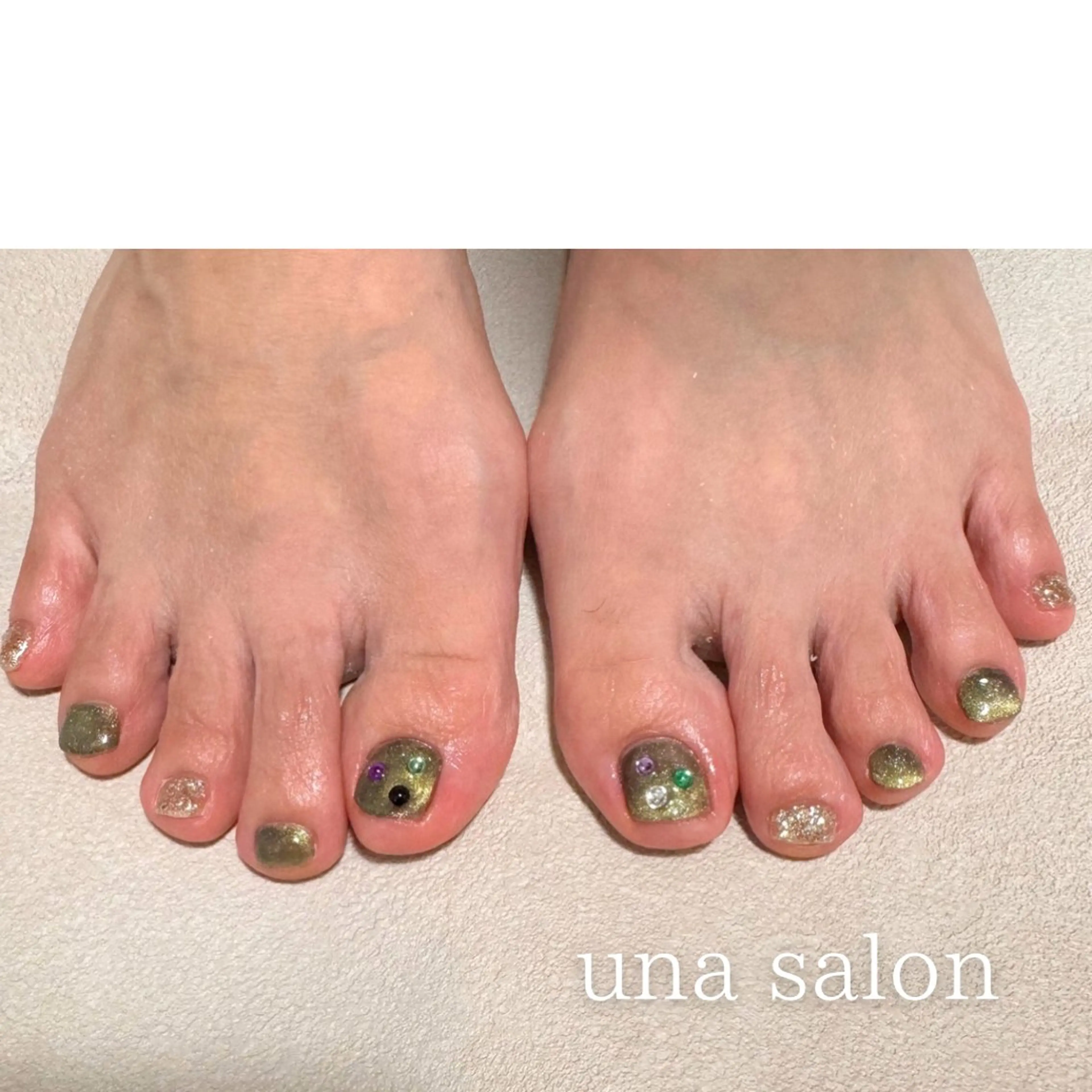 ネイル フットネイル マグネットネイル una salon / ネイル&顔脱毛のネイルデザイン