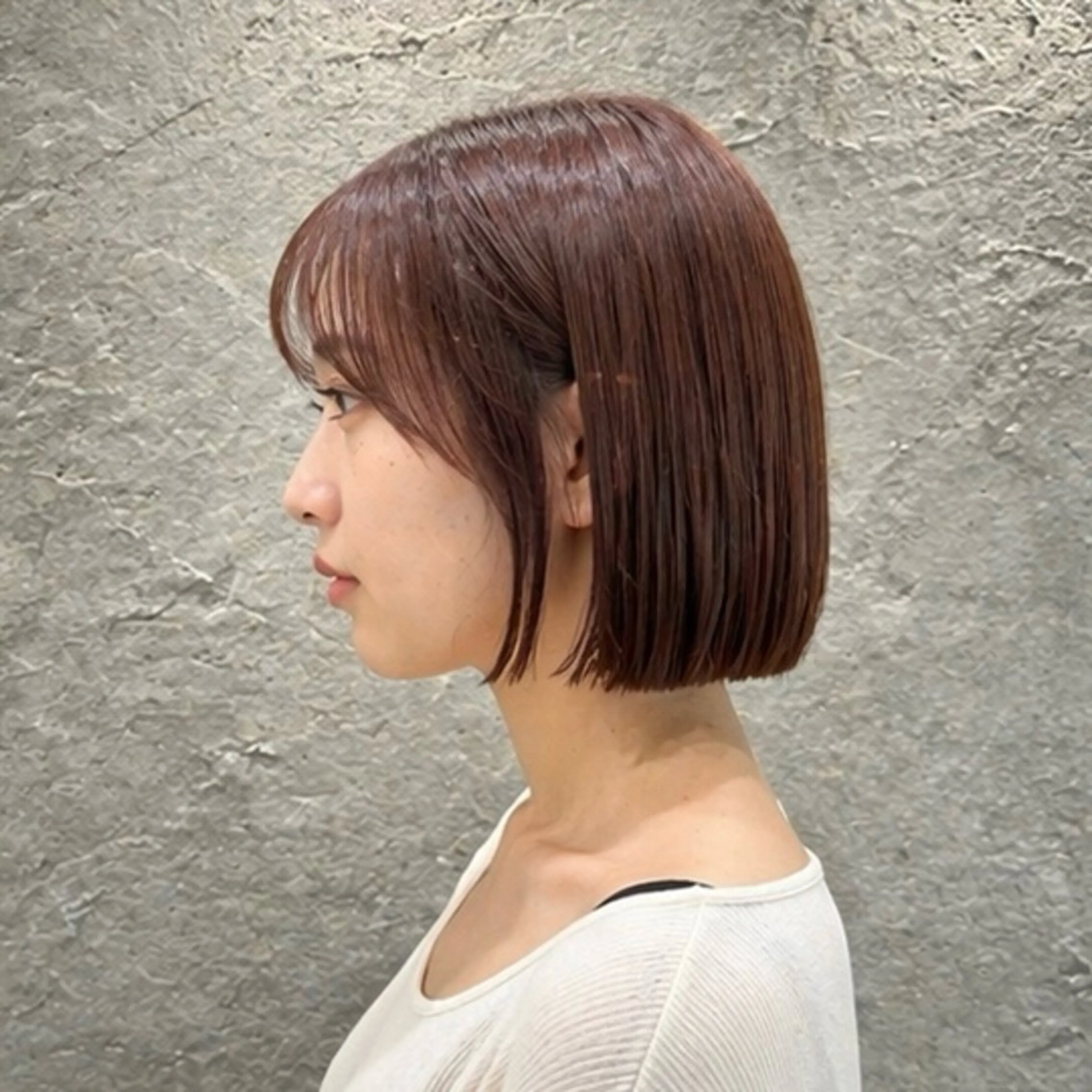 ショート 小島 咲音/艶カラー /レイヤー/縮毛矯正のヘアスタイル