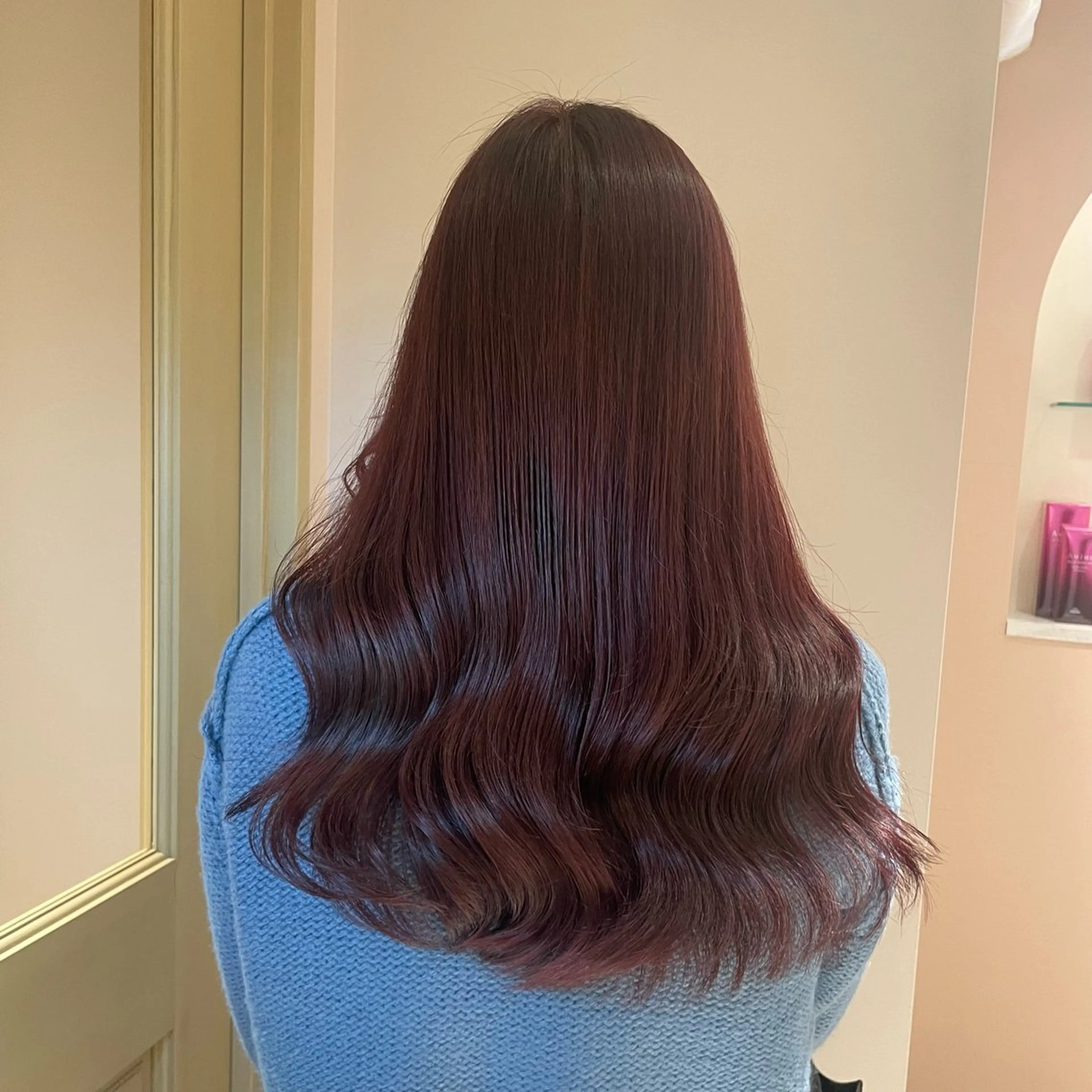 セミロング ヘアカラー トリートメント ヘッドスパ マホ/日吉/髪質改善 /レイヤー/ガーリーのヘアスタイル