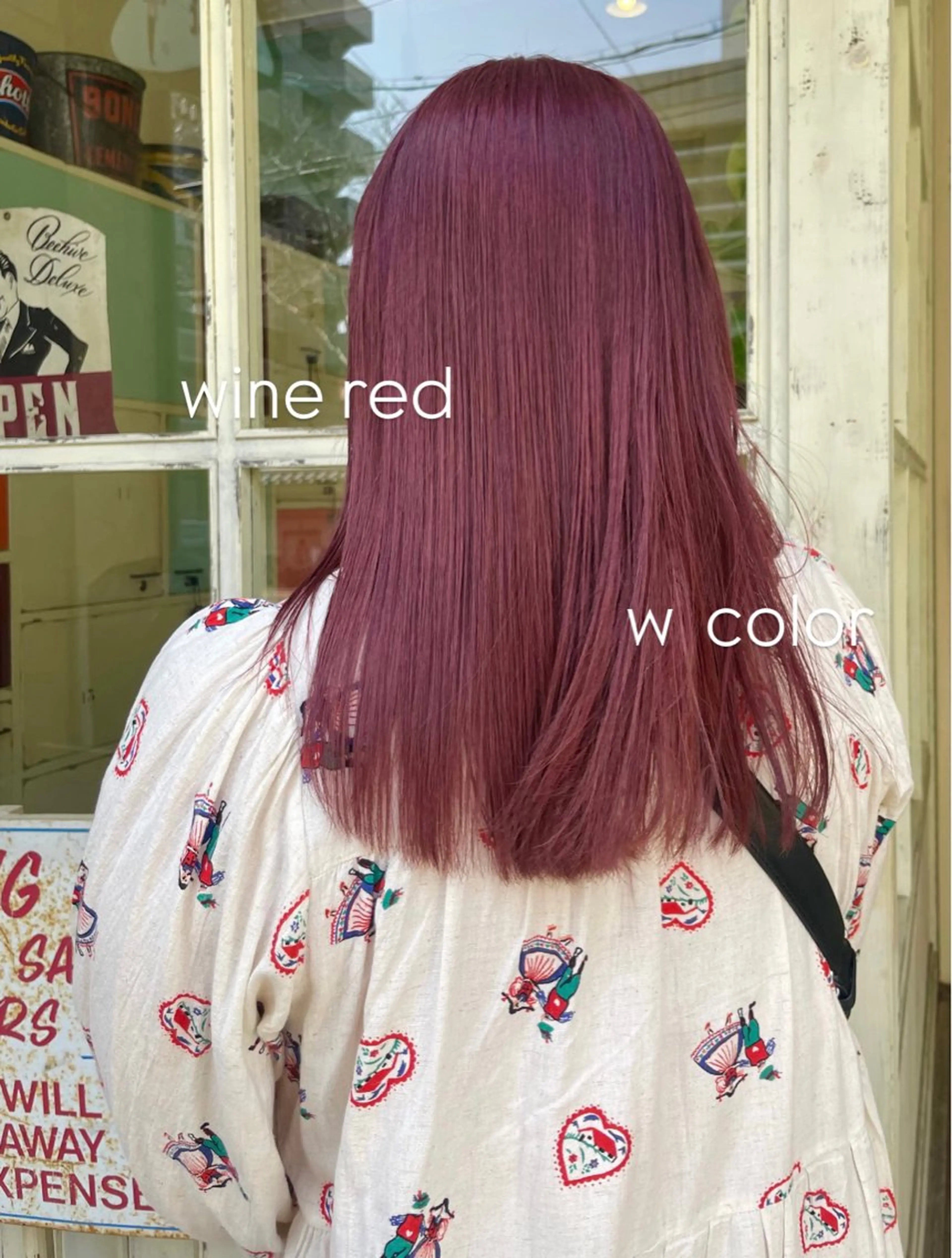 ミディアム カラー ダブルカラー レッドカラー sourire 西大分所属・Sourire西大分 ☘️いけだ あおいのヘアスタイル