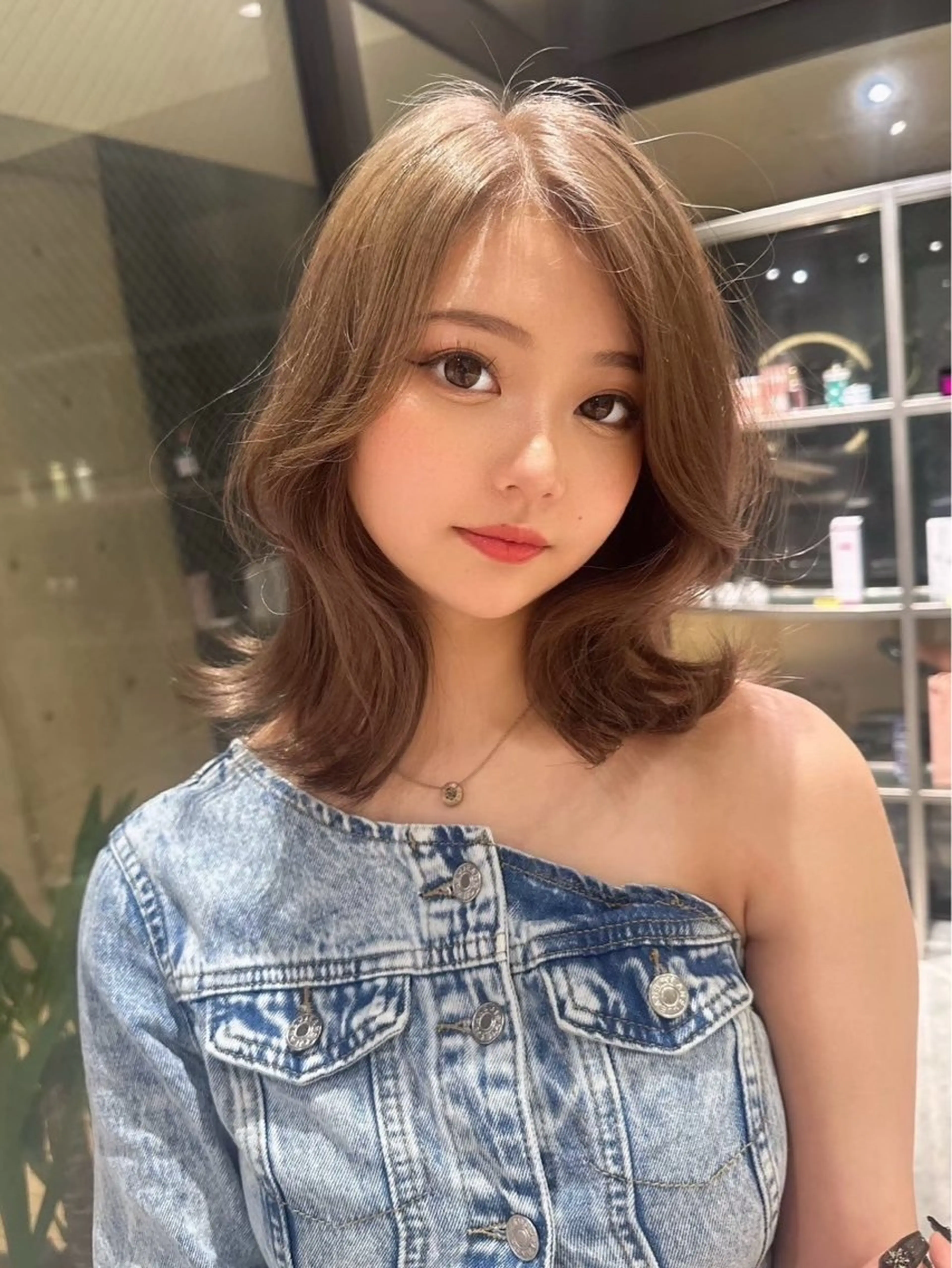 ミディアム カラー カット ヘアカラー トリートメント 🌈Hiroki🌈 福岡の愛され美容師のヘアスタイル