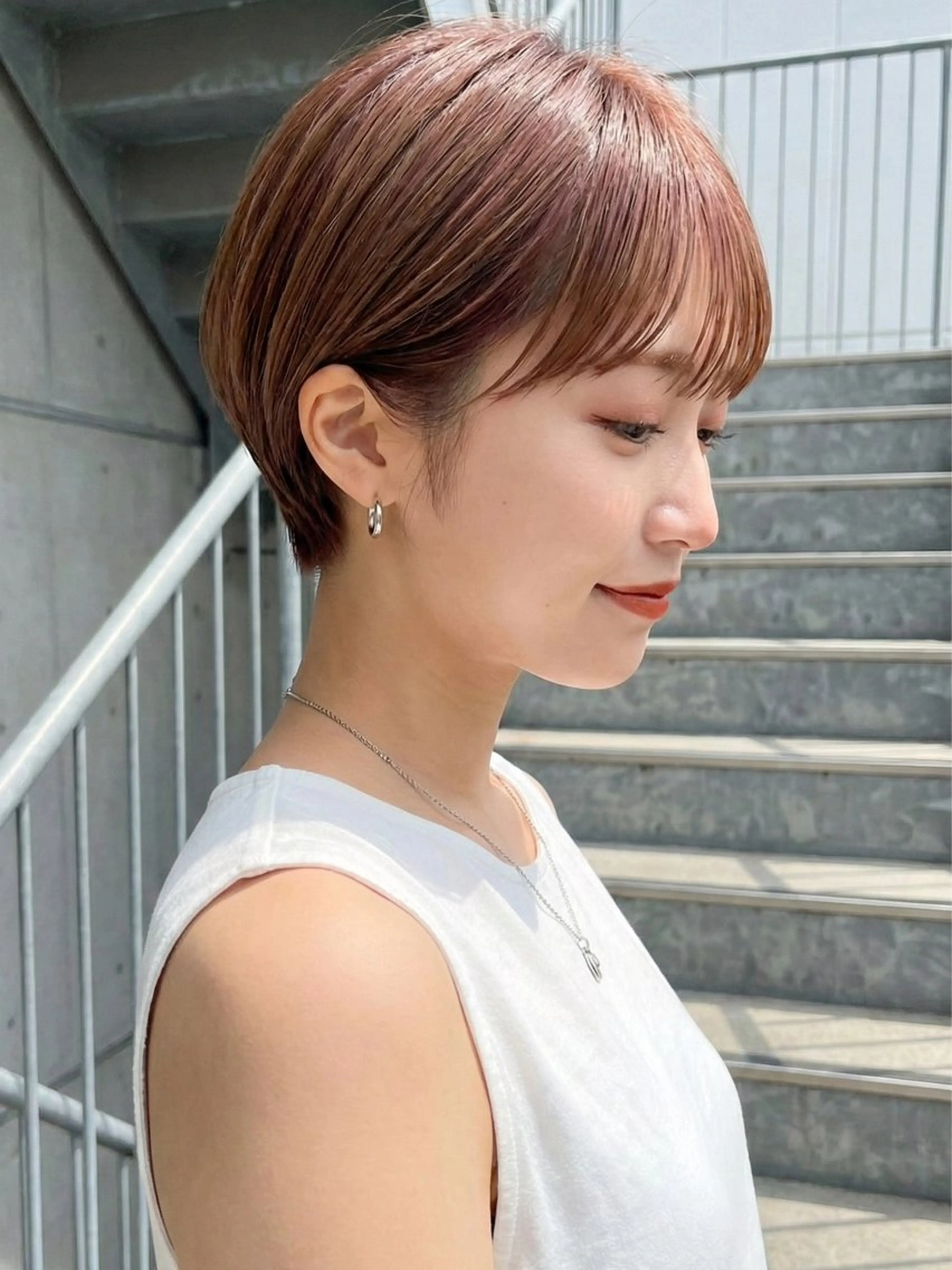 ショート カラー カット ヘアカラー 【Rowel】 大野　虹歩のヘアスタイル