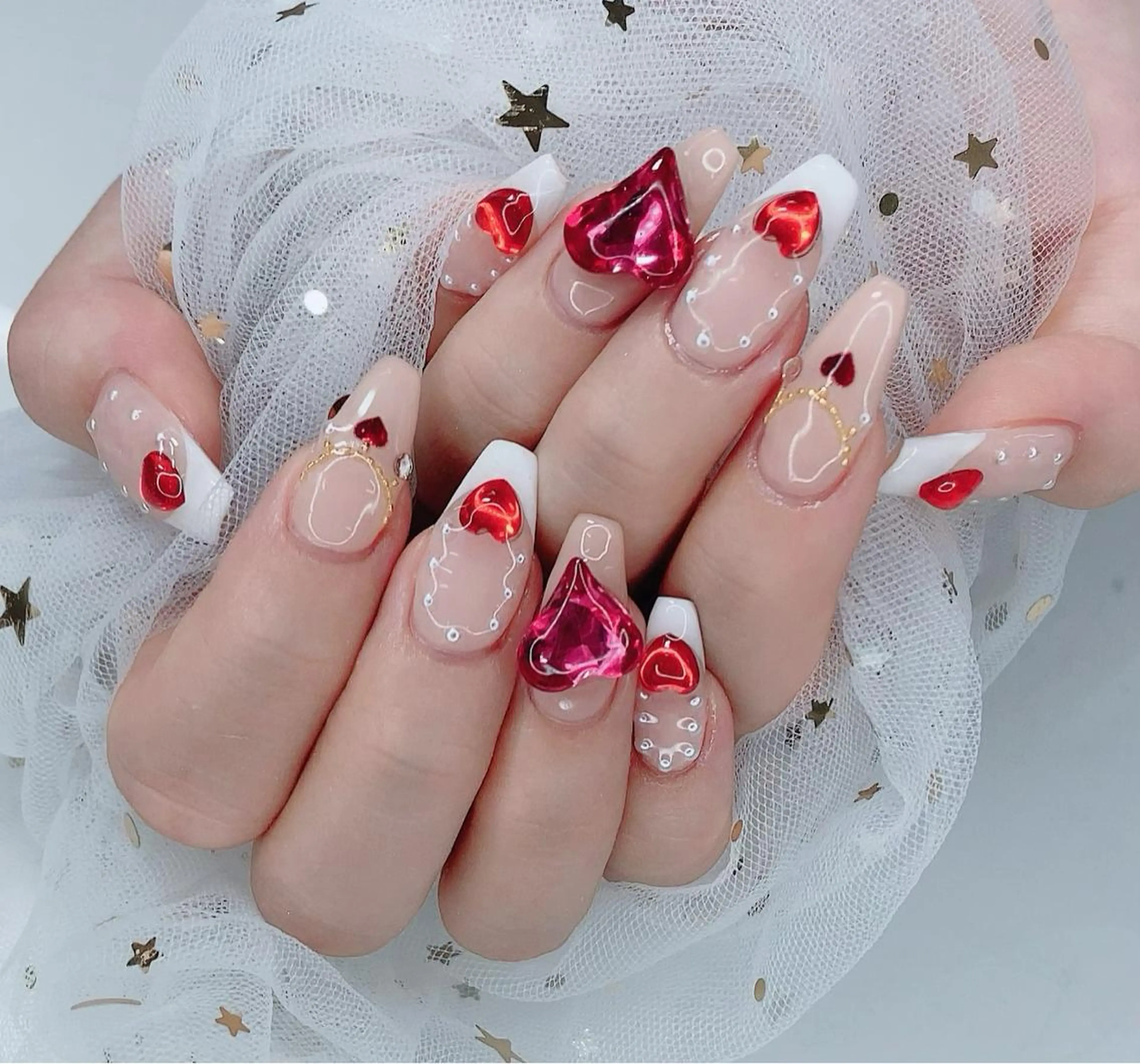 ネイル ハート ハンドネイル R salonのネイルデザイン