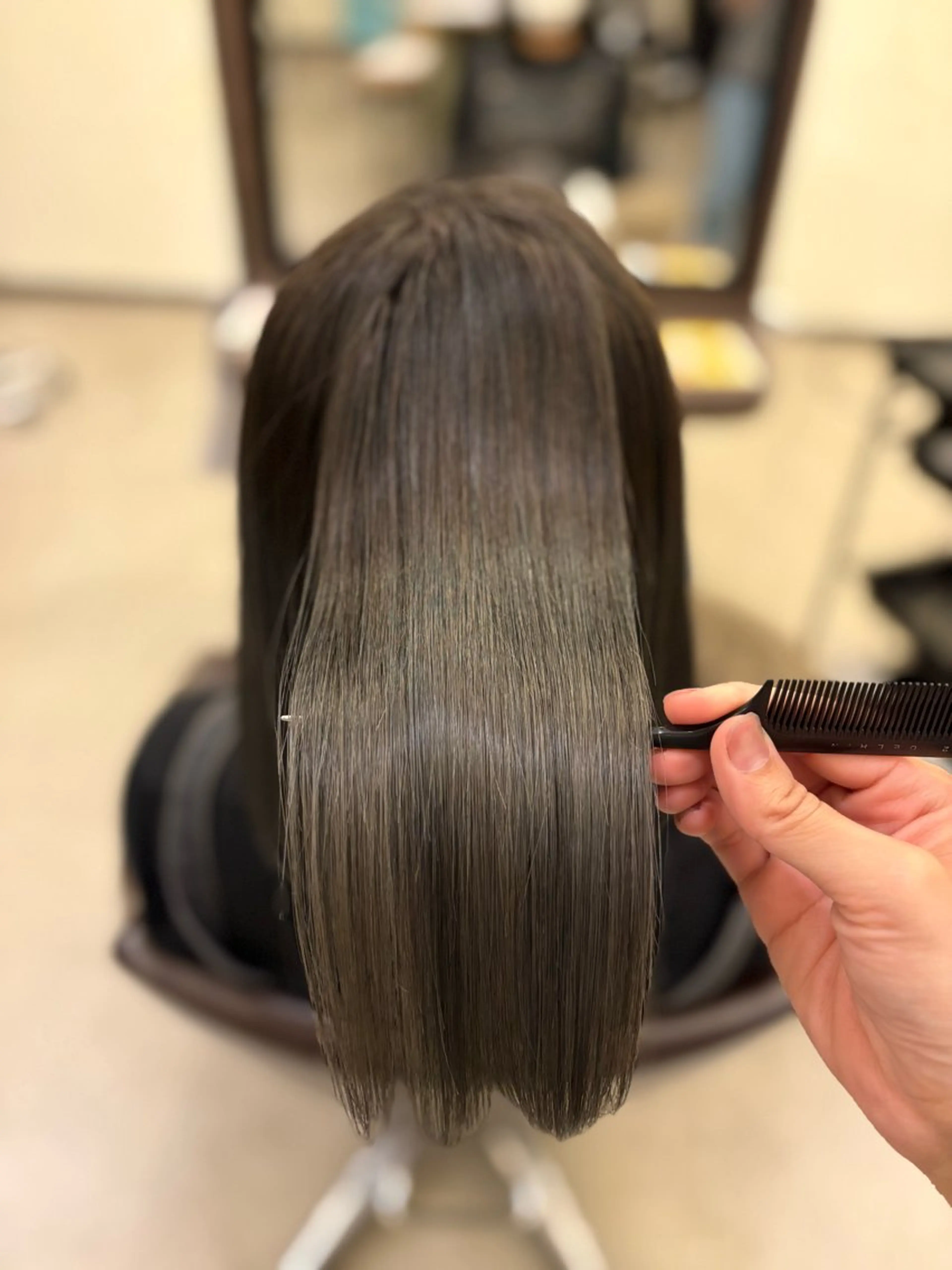 ミディアム カラー 髪質改善 カット ヘアカラー トリートメント 山下ちひろ ／髪質改善カラーのヘアスタイル