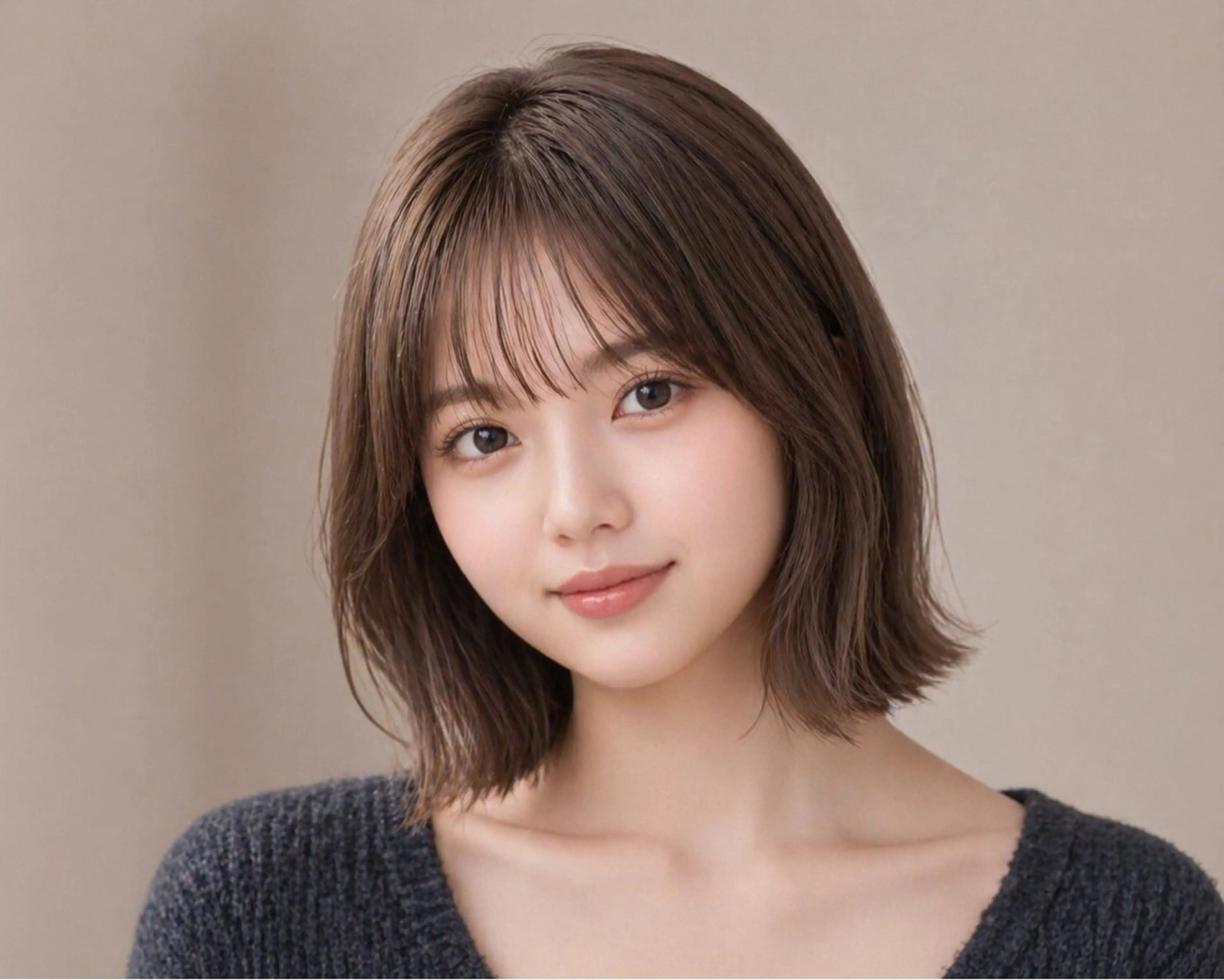 ショート カラー ベージュカラー ボブ カット ヘアカラー 丸山 心 / 艶カラーのヘアスタイル