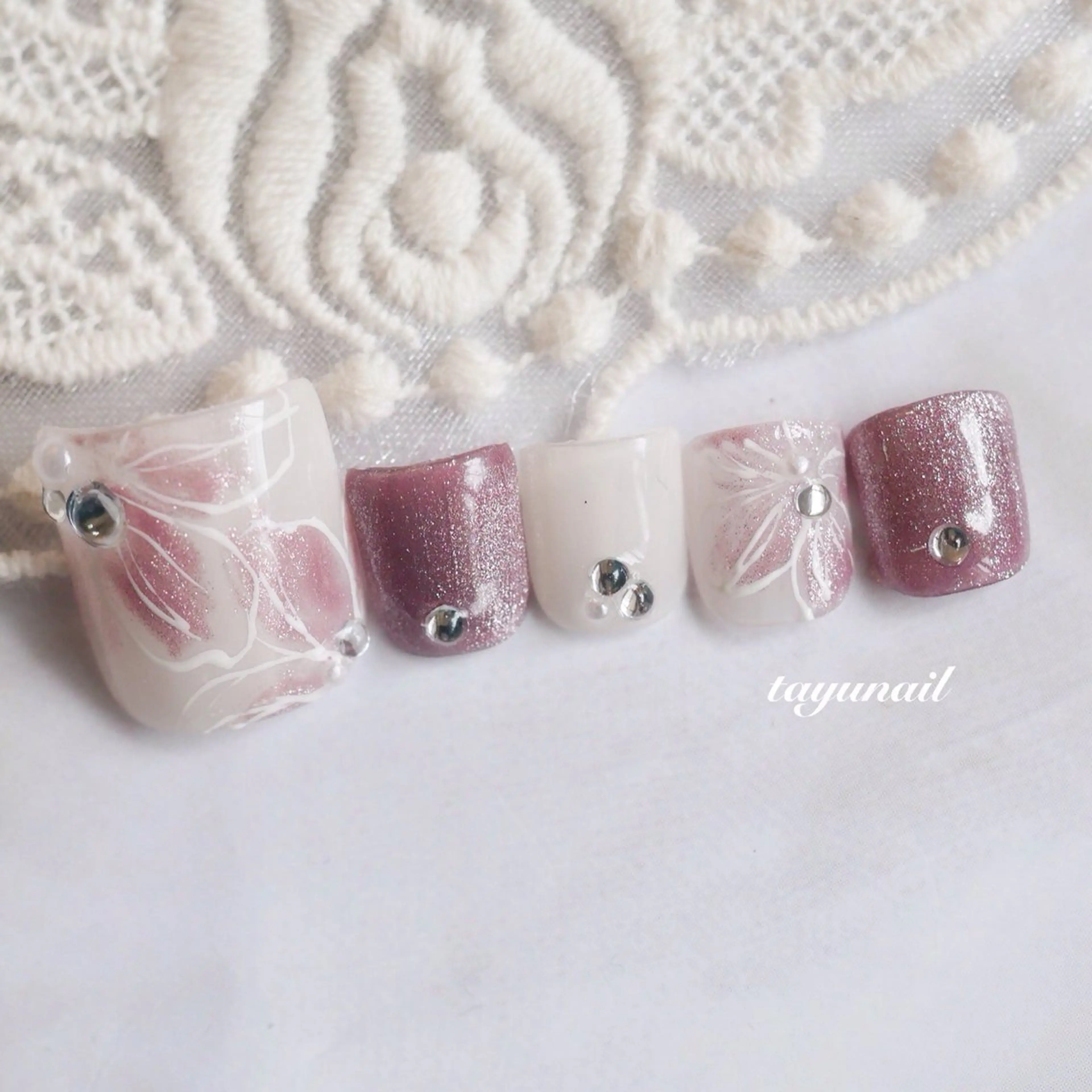 ネイル アートネイル ジェルネイル パラジェル ネイルサロン 【たゆnail】のネイルデザイン