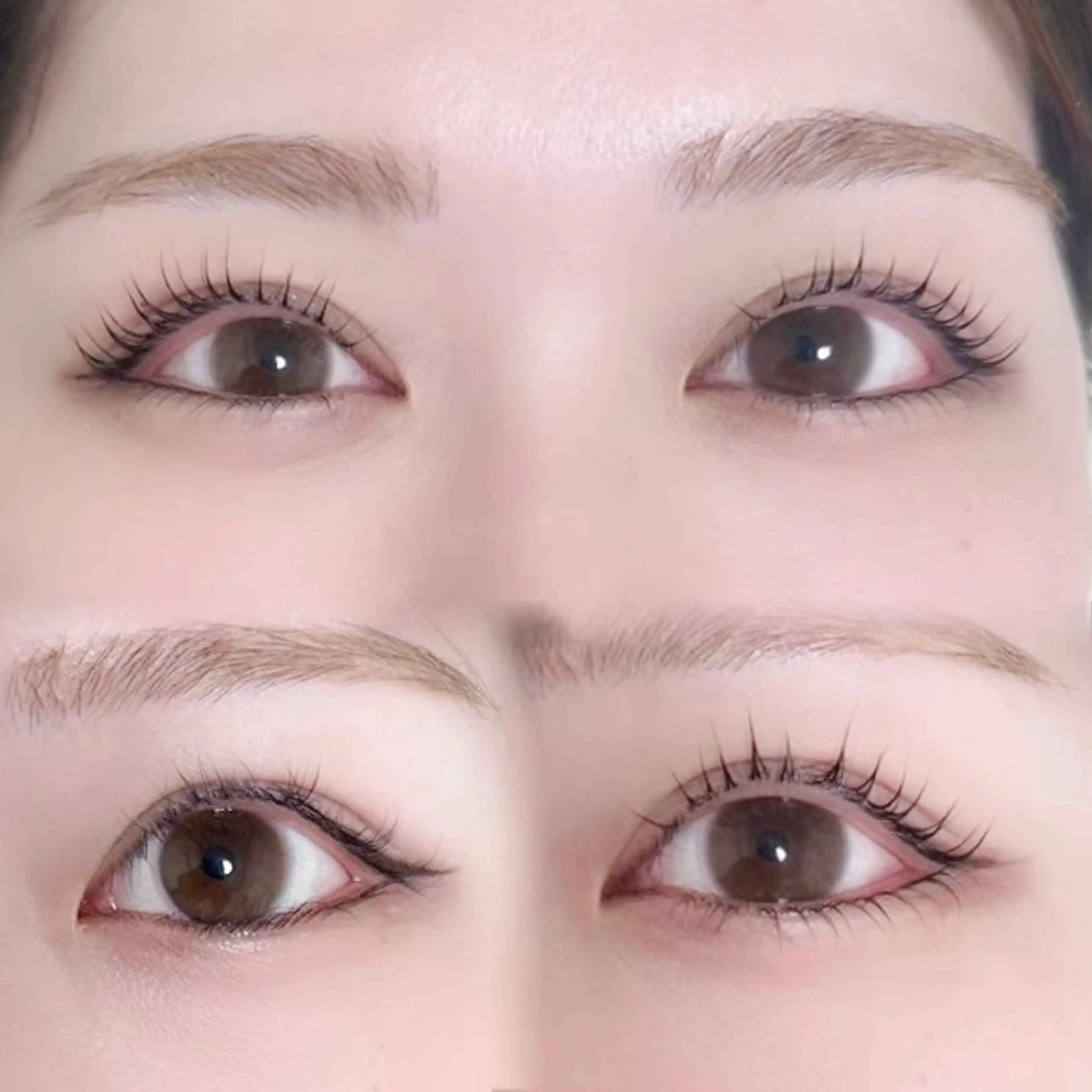 マツエク・マツパ 束感まつ毛 韓国風マツエク パリジェンヌラッシュリフト 一重×まつ毛パーマ A アイブロウ33大名店の眉毛・アイブロウイメージ