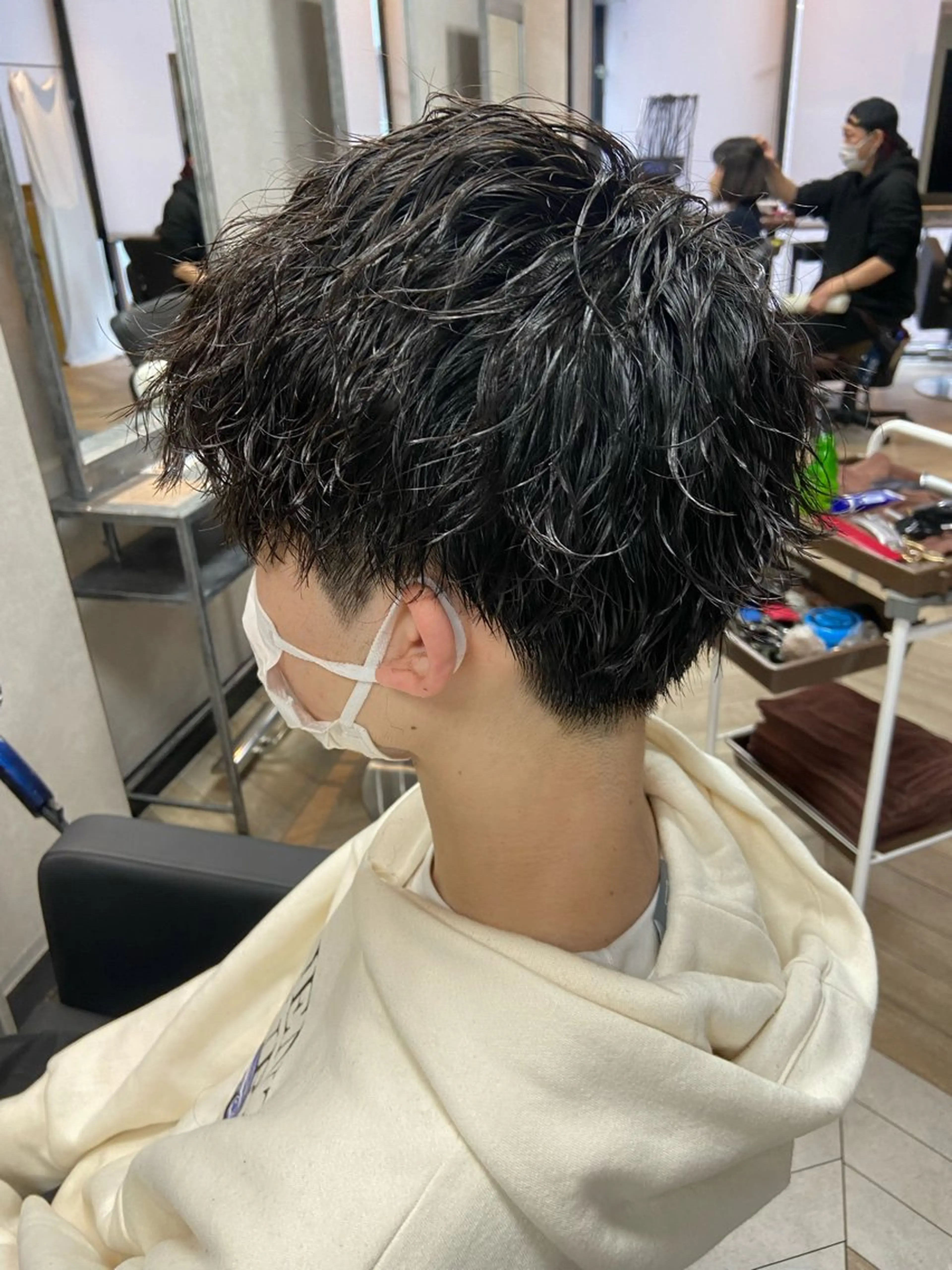 ショート トリートメント カット パーマ トリートメント 🦋メンズパーマヒロ ト🦋のヘアスタイル