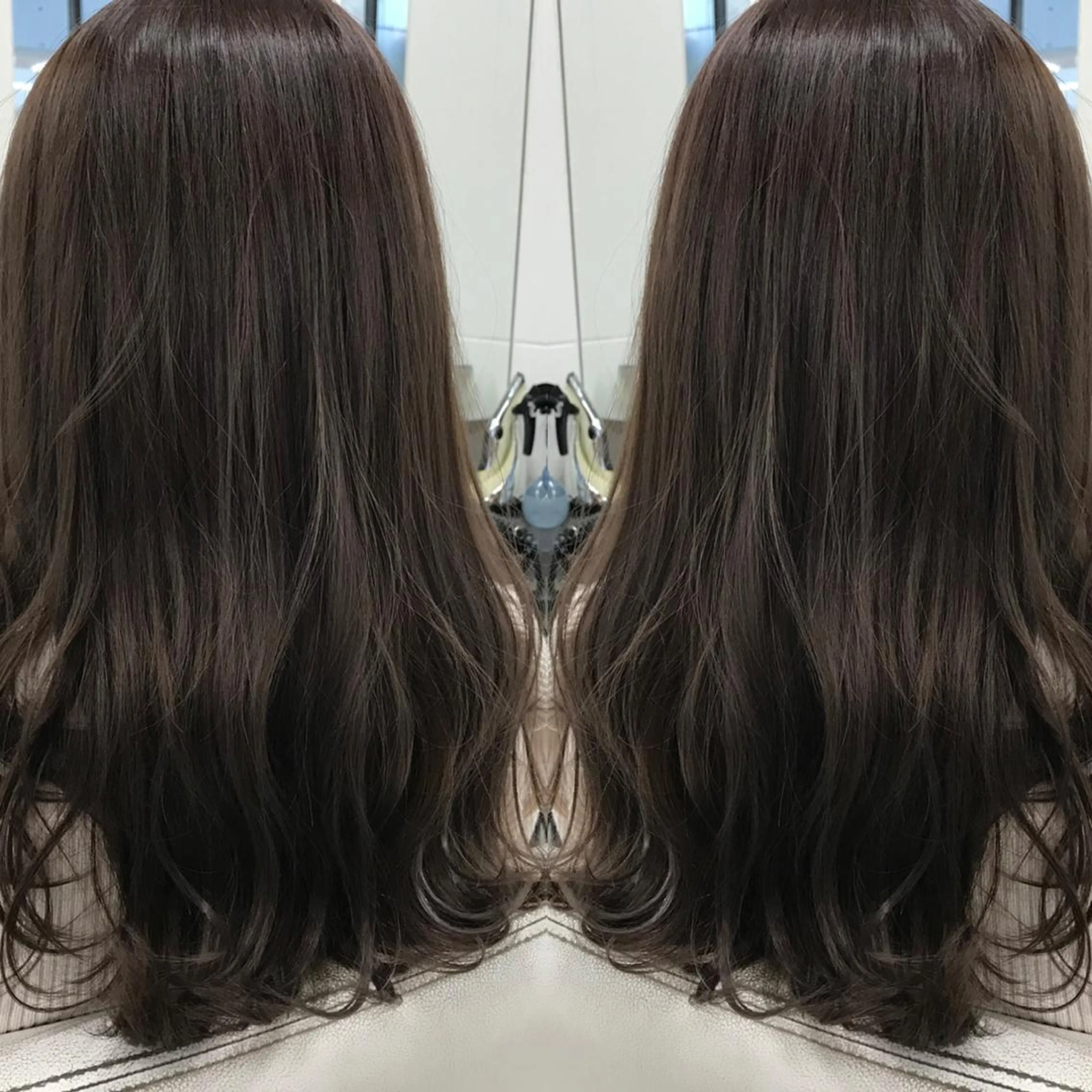 セミロング カラー 透明感カラー グレージュ ラベンダーカラー ラベンダーグレージュ ラベンダーグレー カット ヘアカラー トリートメント BOOTH share salon所属・ハタケヤマヨシキ ／BOOTHのヘアスタイル