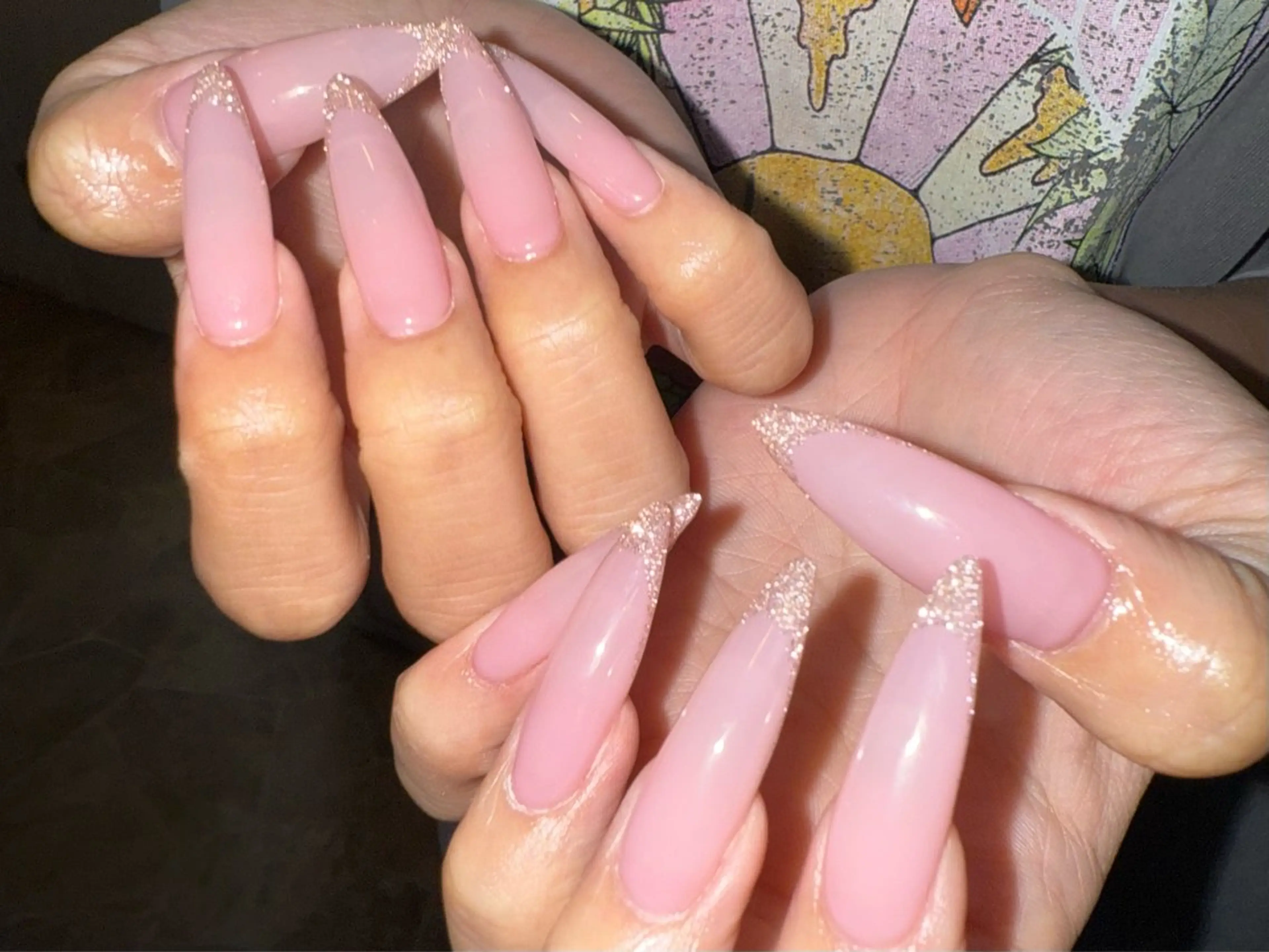 ネイル フラッシュネイル フレンチネイル ハンドネイル WOLTOKYO渋谷 yunaのネイルデザイン