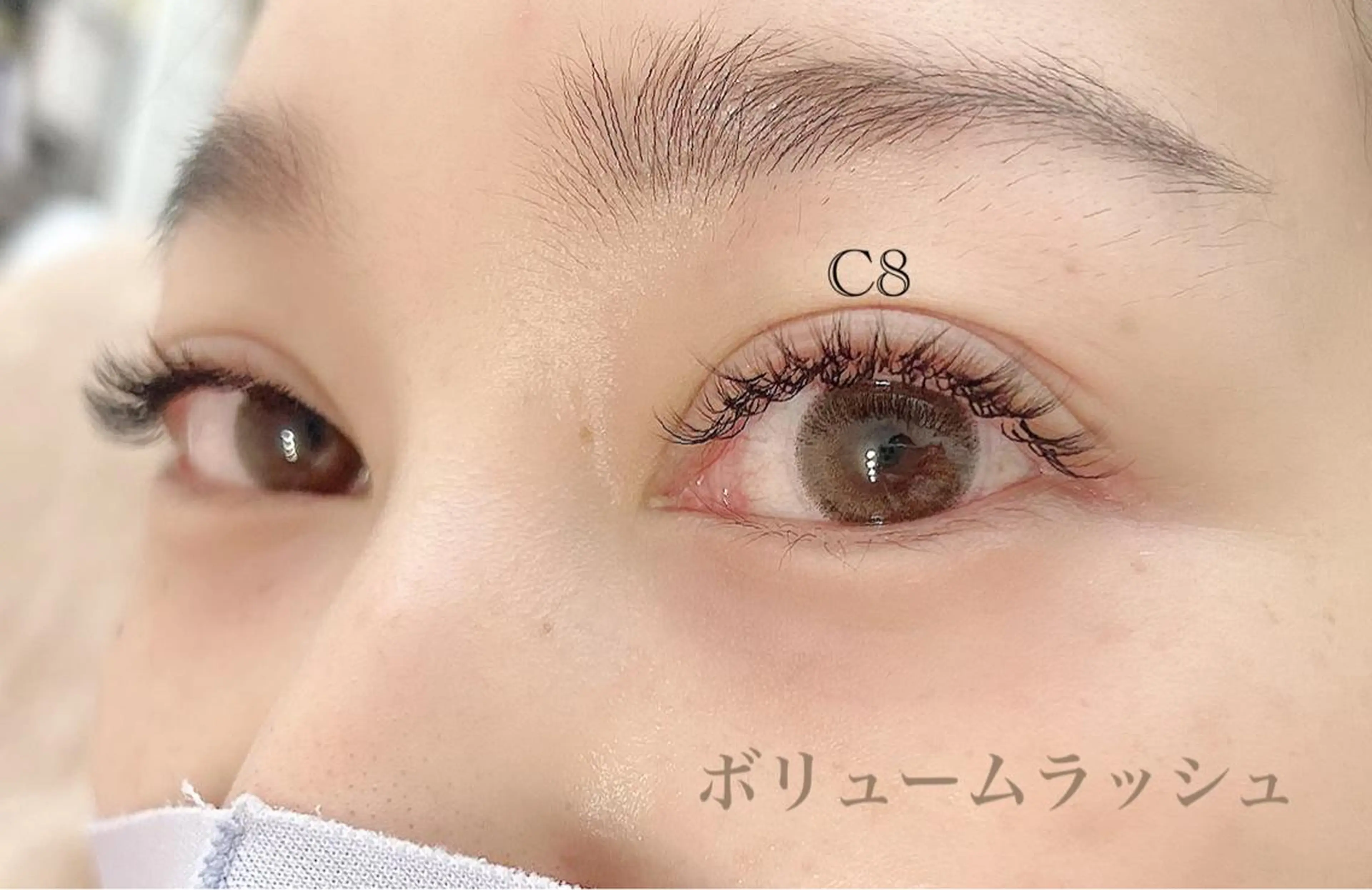 マツエク・マツパ 付け放題 Cカール ボリュームラッシュ マツエク Rimona tomomiのマツエク・マツパデザイン