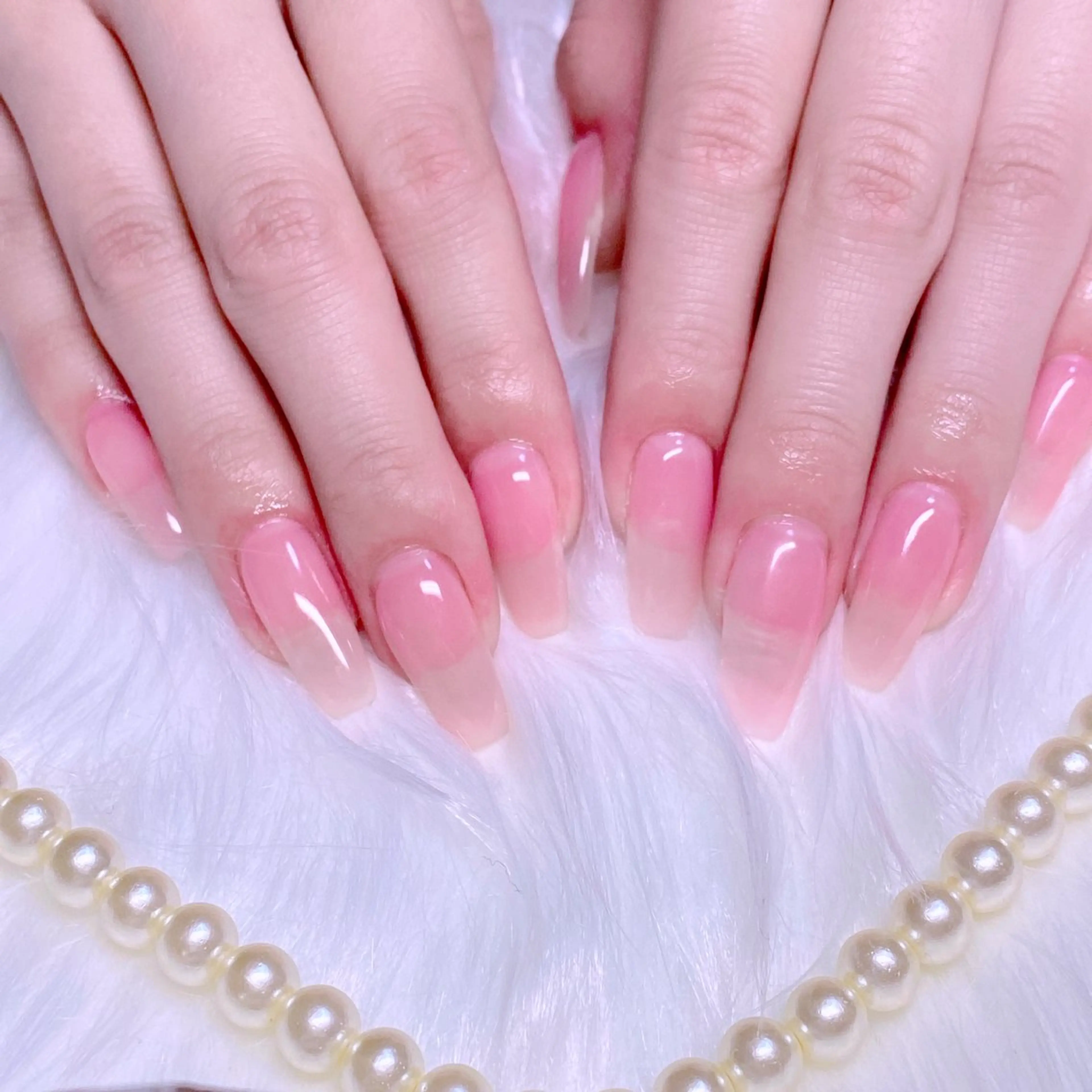 ネイル ロングネイル ワンカラーネイル スクエアネイル Nail Yunaのネイルデザイン