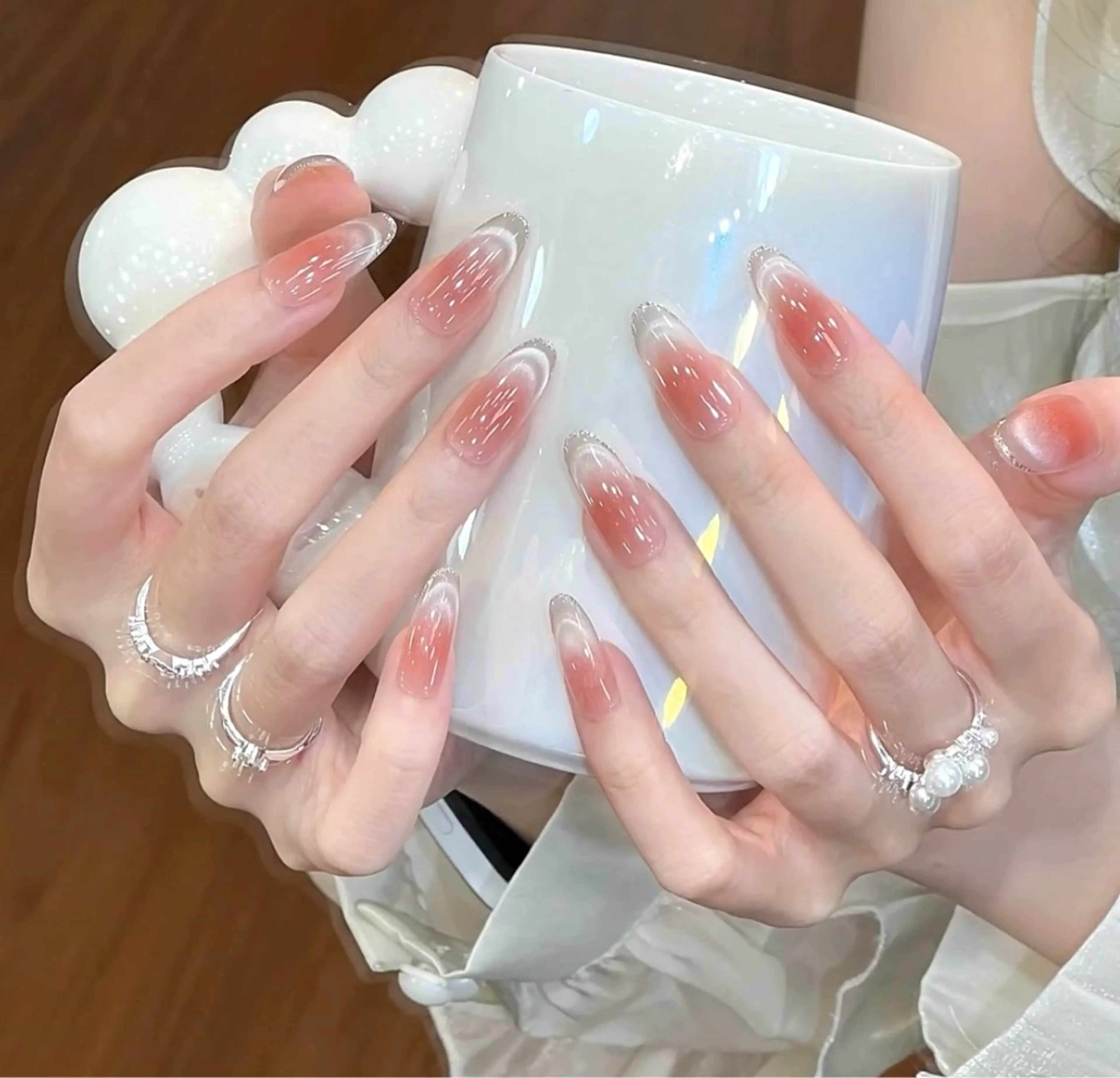 【業界最安値】チップ長さだしチークマグネットネイル12980→9980の写真