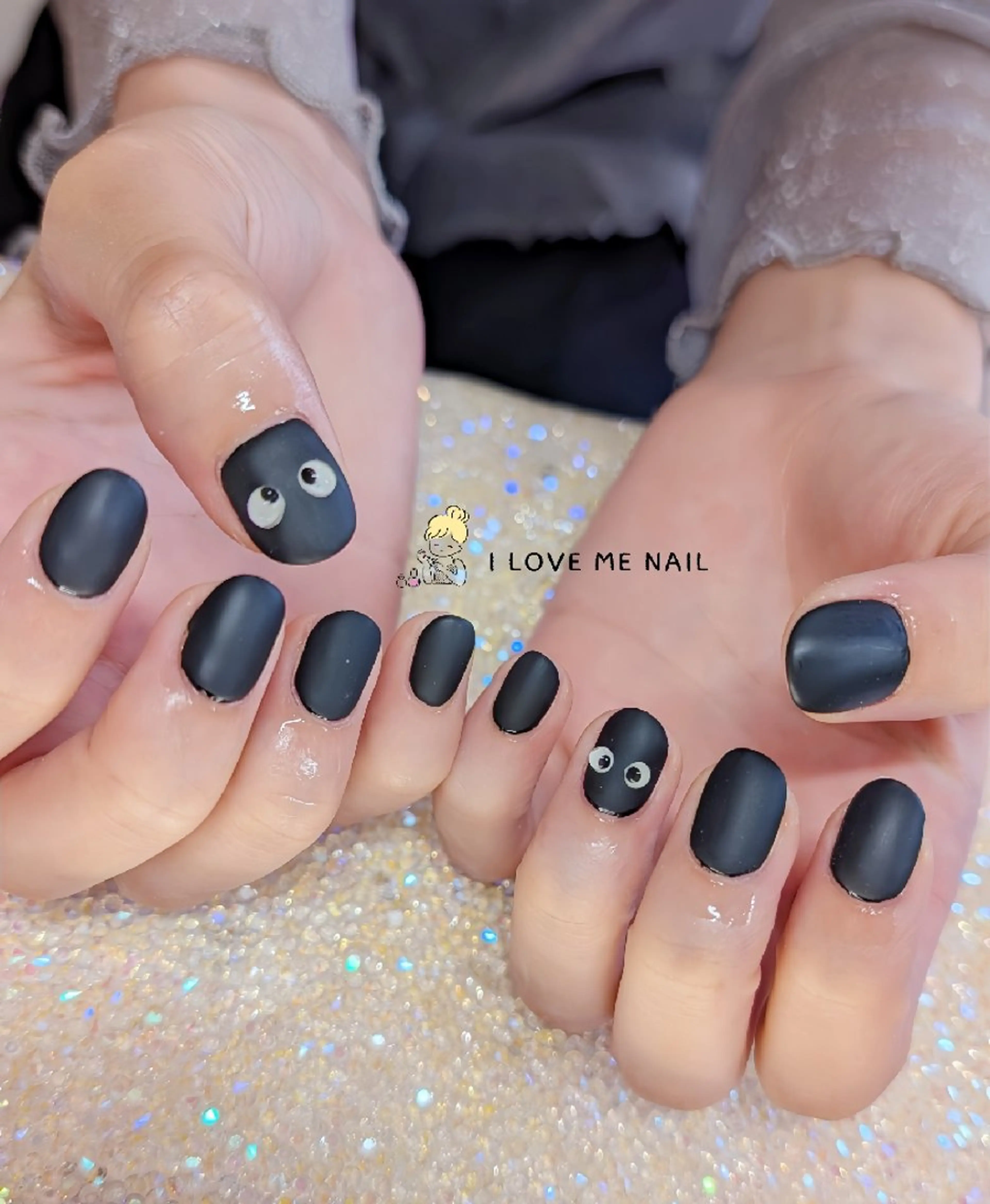 ネイル 長さ出し ハート 韓国ネイル マグネットネイル ニュアンスネイル ハンドネイル I LOVE ME NAIL.｡.:*♡のネイルデザイン