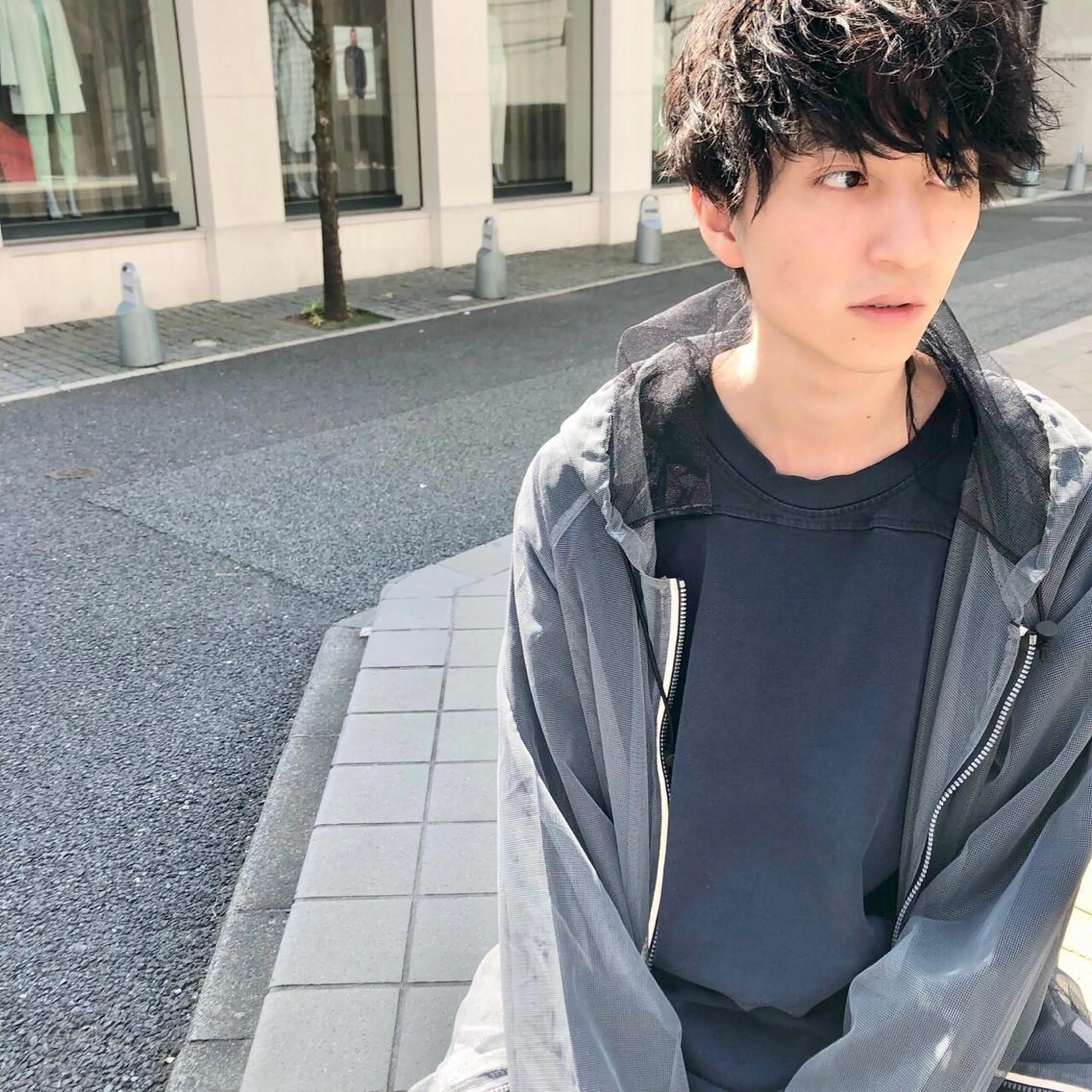 ミディアム カラー ヘアアレンジ ヘアカラー トリートメント ヘッドスパ ヘアセット ✨【公式】渋谷メンズ サロン BLUCK✨のヘアスタイル