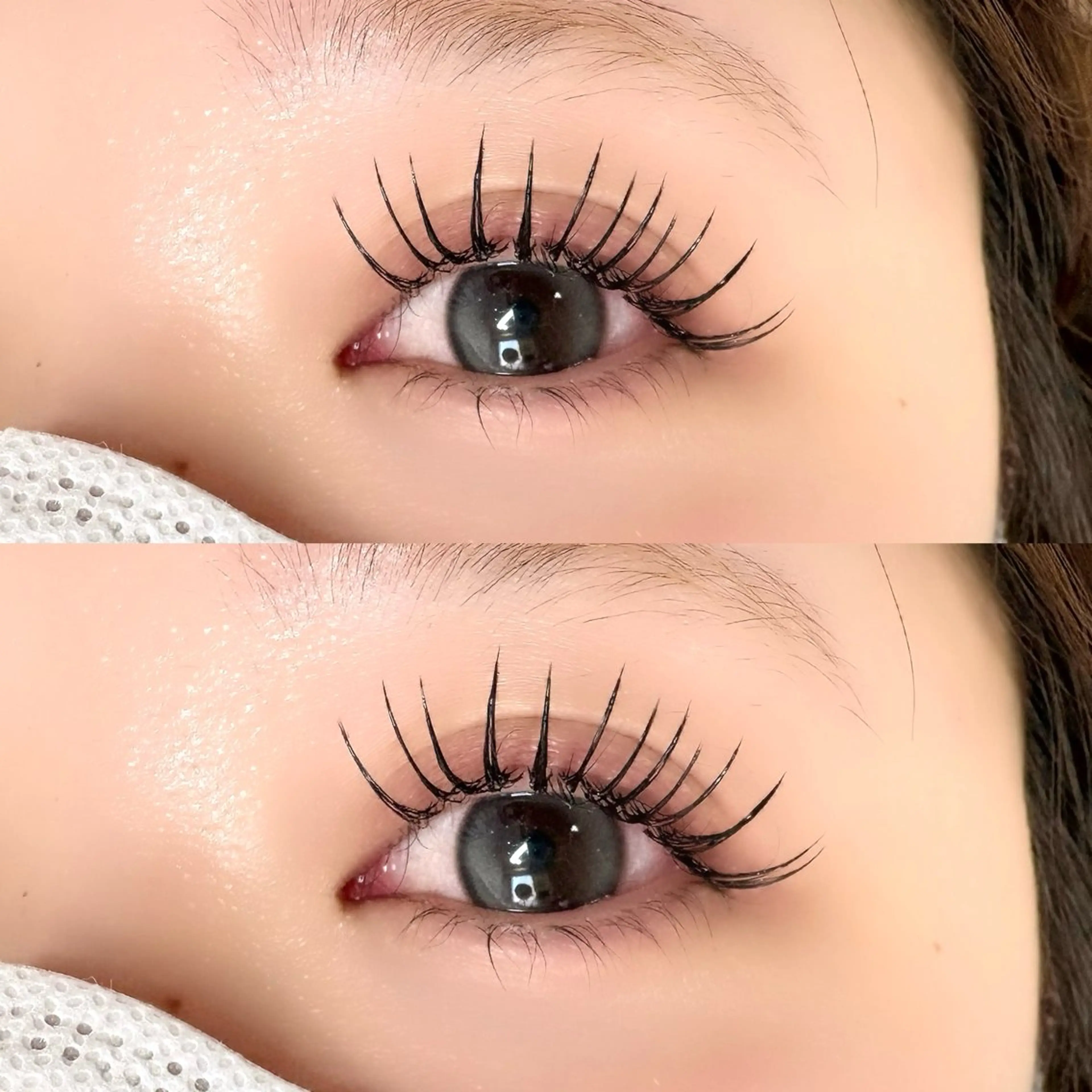 マツエク・マツパ Cカール フラットラッシュ マツエク Rom Flora(ロム フローラ)所属・束感×持続重視🌼 /yoneyamaのマツエク・マツパデザイン