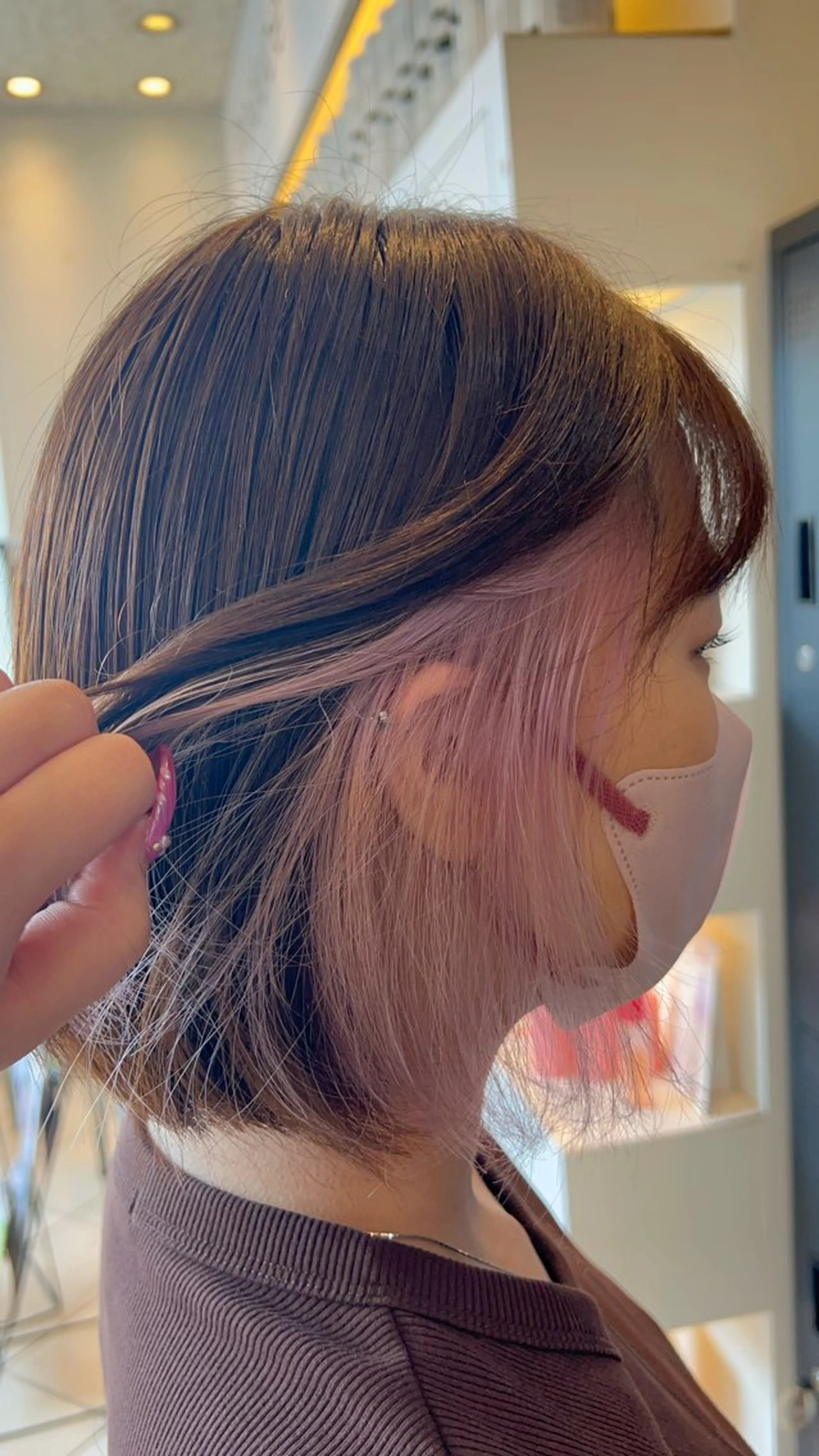 ミディアム カラー 🥀透明感カラー/ 髪質改善🥀ユイキのヘアスタイル