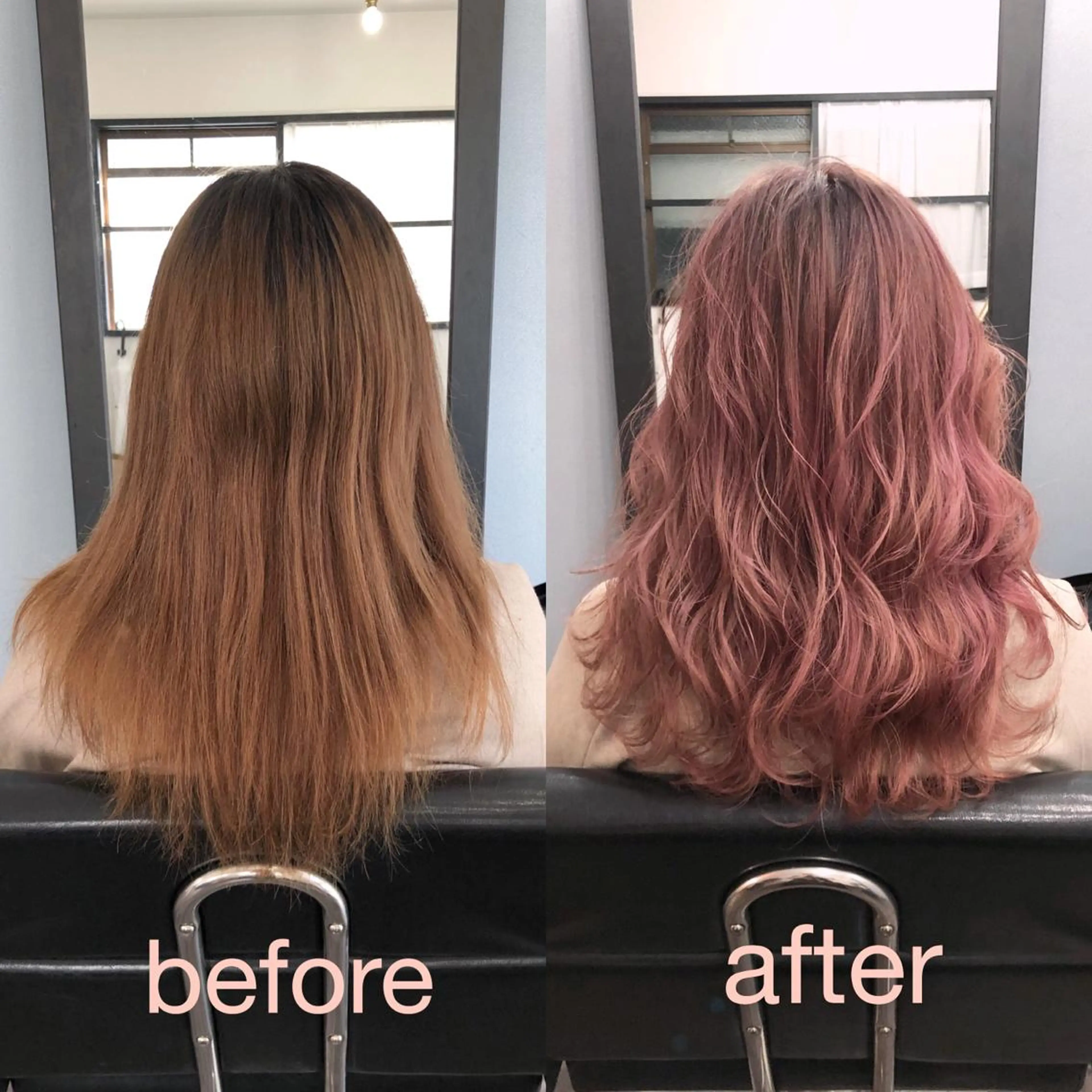 セミロング カラー ブリーチ ピンクカラー ヘアカラー トリートメント 【 DIPTH 】 代表コウキ🥇のヘアスタイル