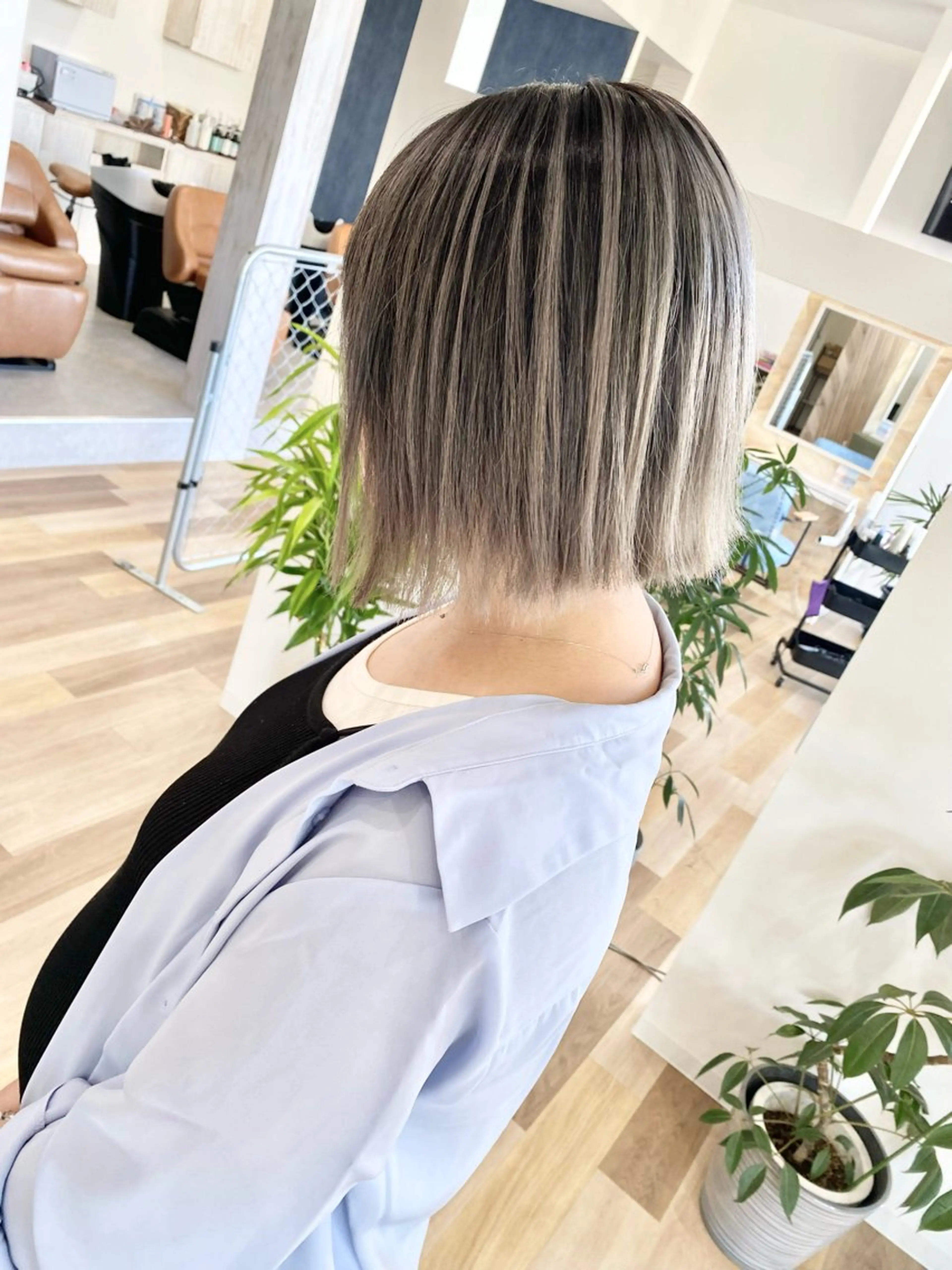 ショート カット ヘアカラー トリートメント ケアブリーチ 黒瀬有汰のヘアスタイル