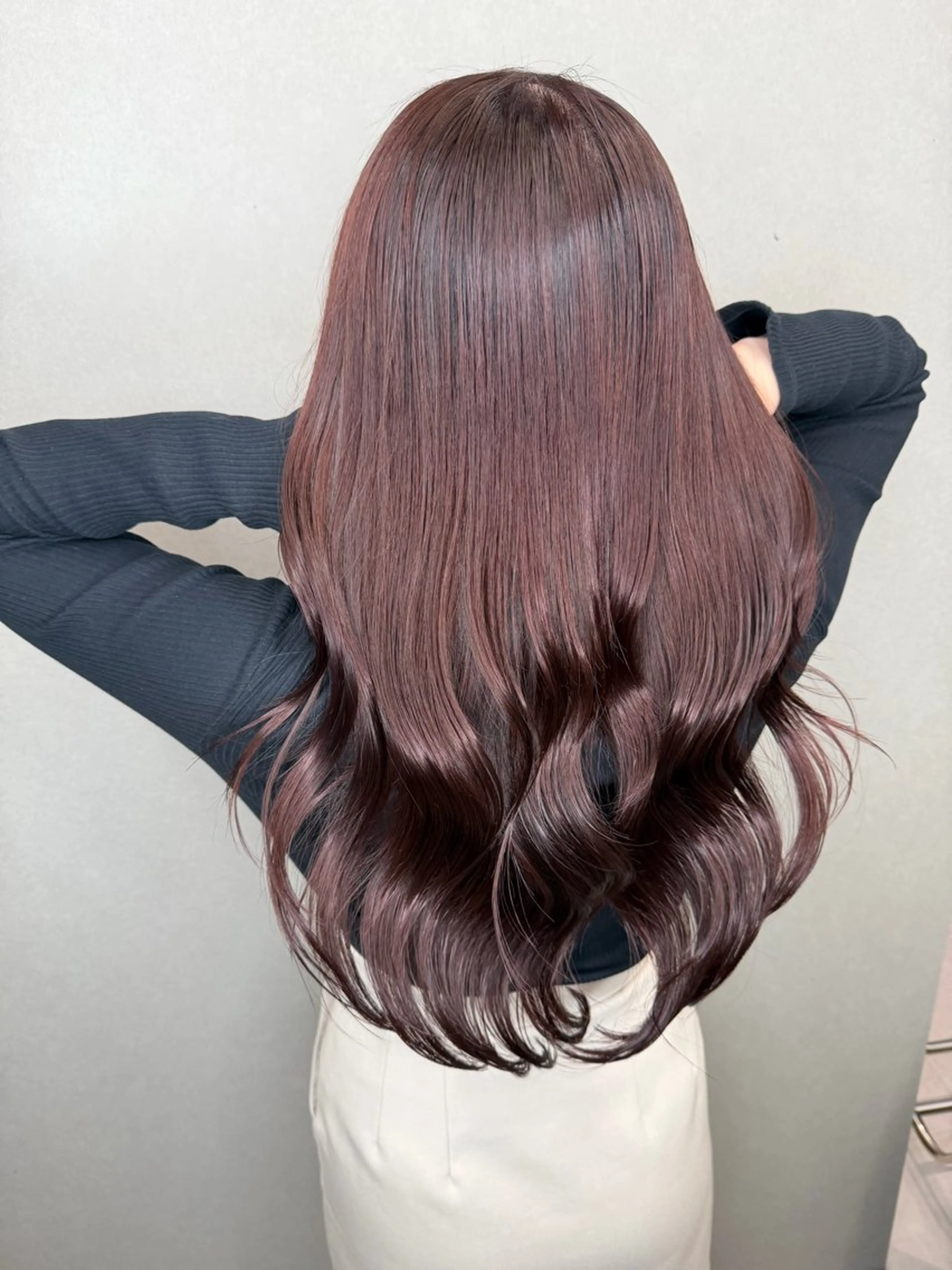 ロング カラー ブリーチ 透明感カラー ブリーチなしカラー デート 髪質改善 ヘアカラー トリートメント 今井 勝也のヘアスタイル