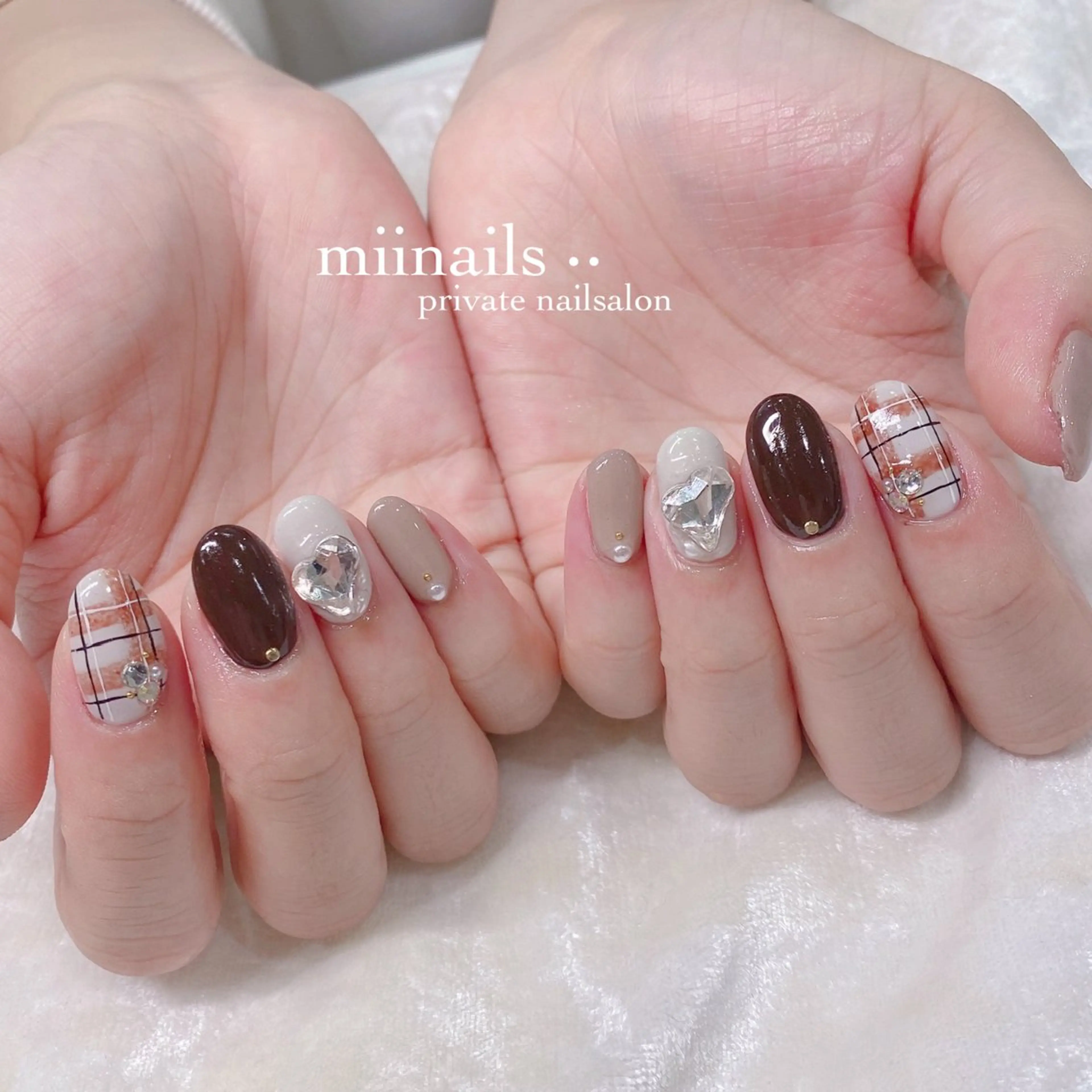 ネイル 韓国ネイル ワンホンネイル ハンドネイル nailsalon miinailsのネイルデザイン