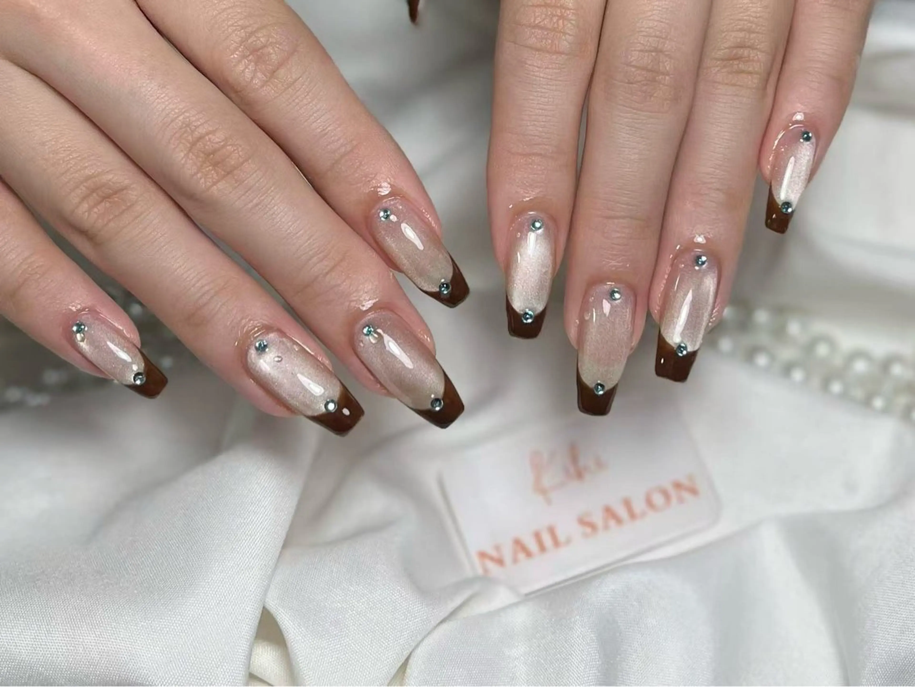 ネイル アートネイル フレンチネイル ジェルネイル グラデーション 韓国ネイル ハンドネイル 💕鈴木ユリ パラジェル/オフ無料のネイルデザイン