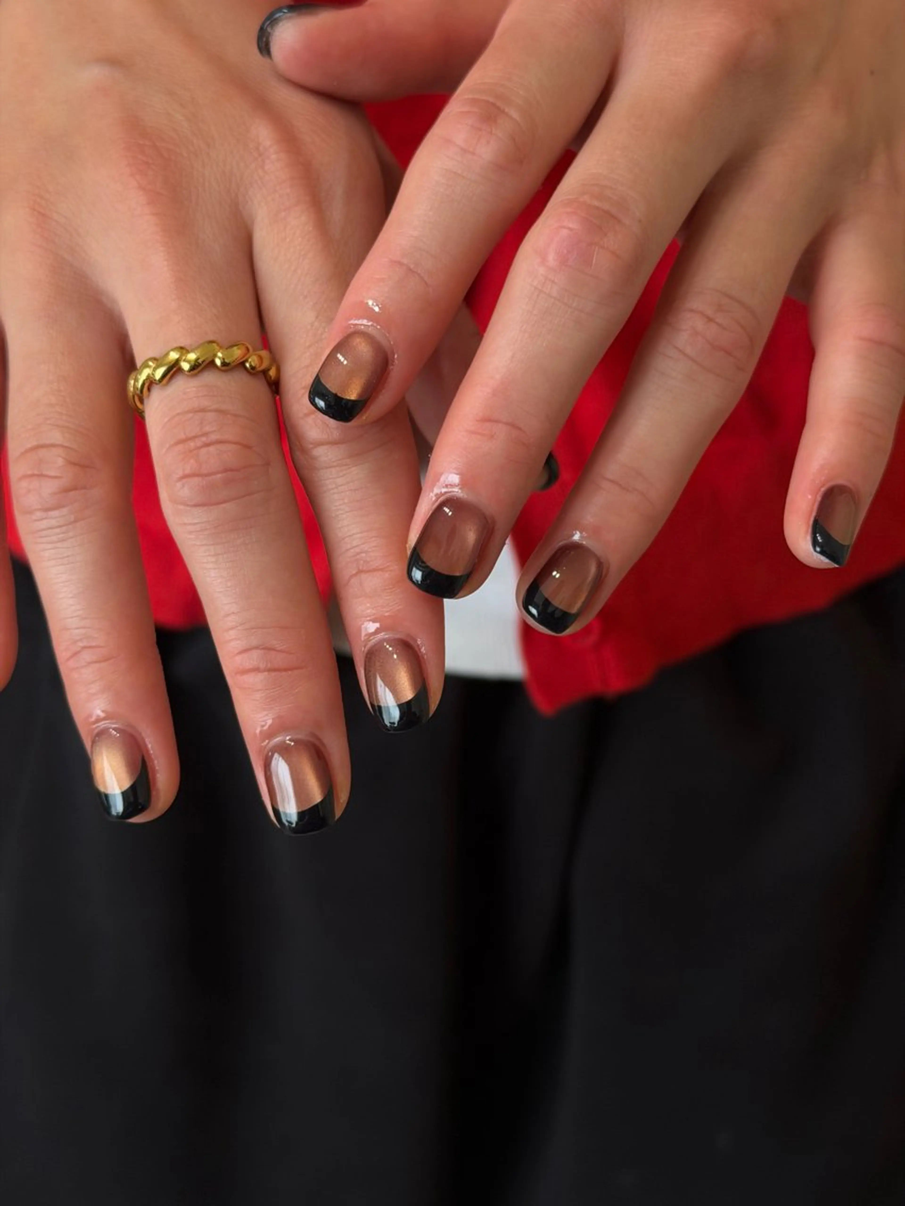 ネイル フレンチネイル ネイビー ハンドネイル Nroom. /はるのネイルデザイン