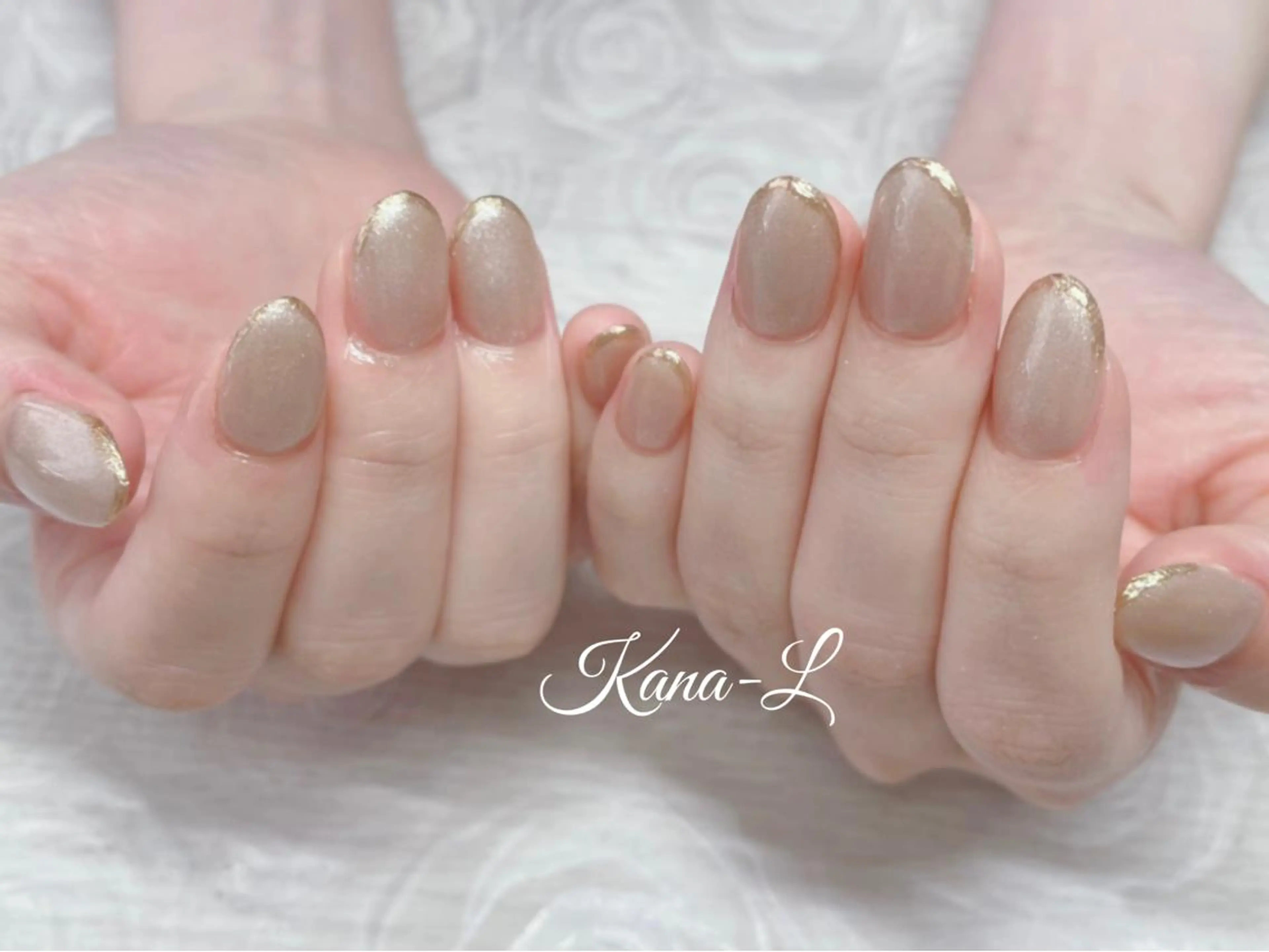 カラー ネイル フレンチネイル ミラーネイル 芦辺 香奈のネイルデザイン