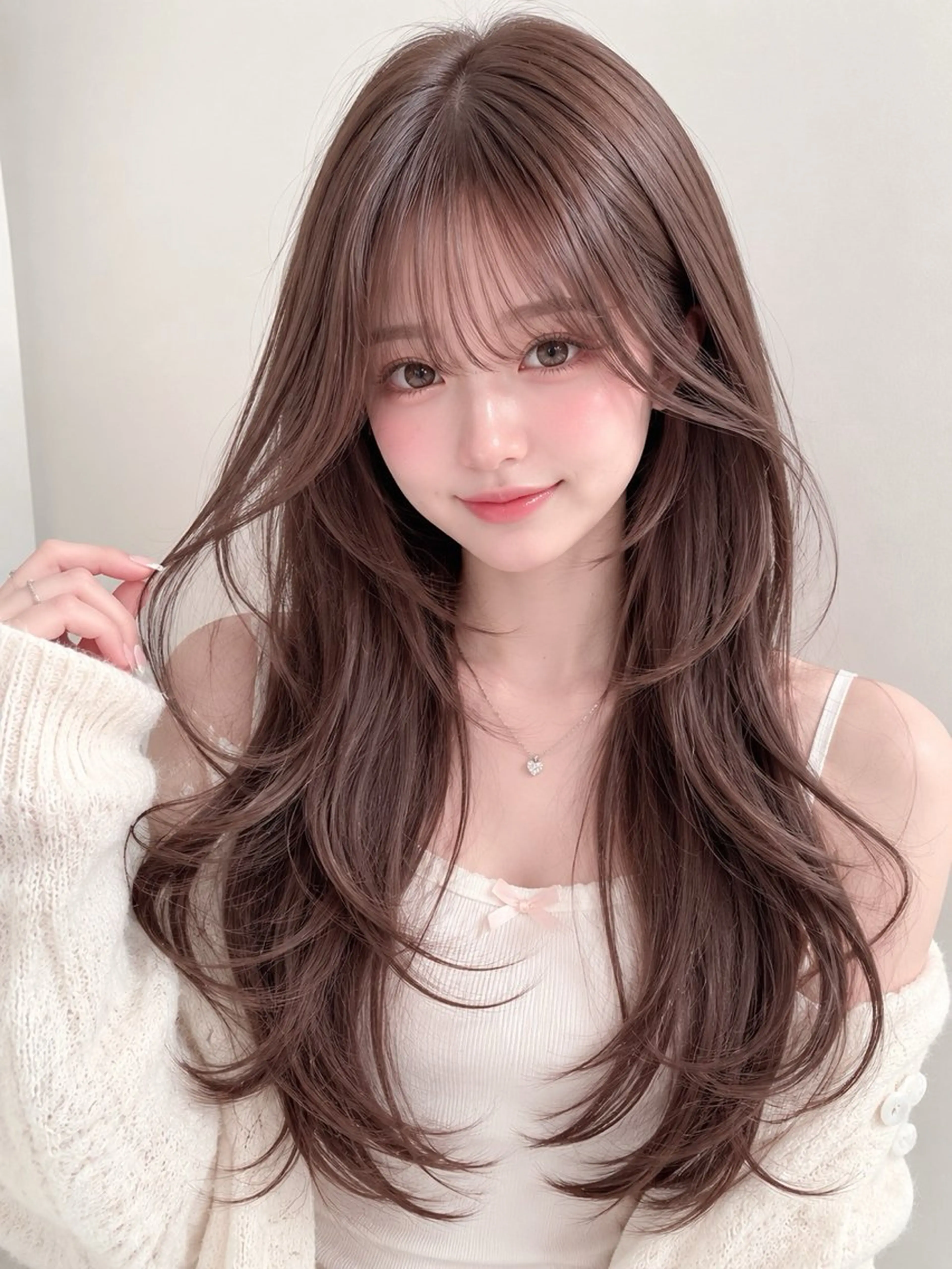 ロング 縮毛矯正 レイヤーカット/ ほたる🌼のヘアスタイル