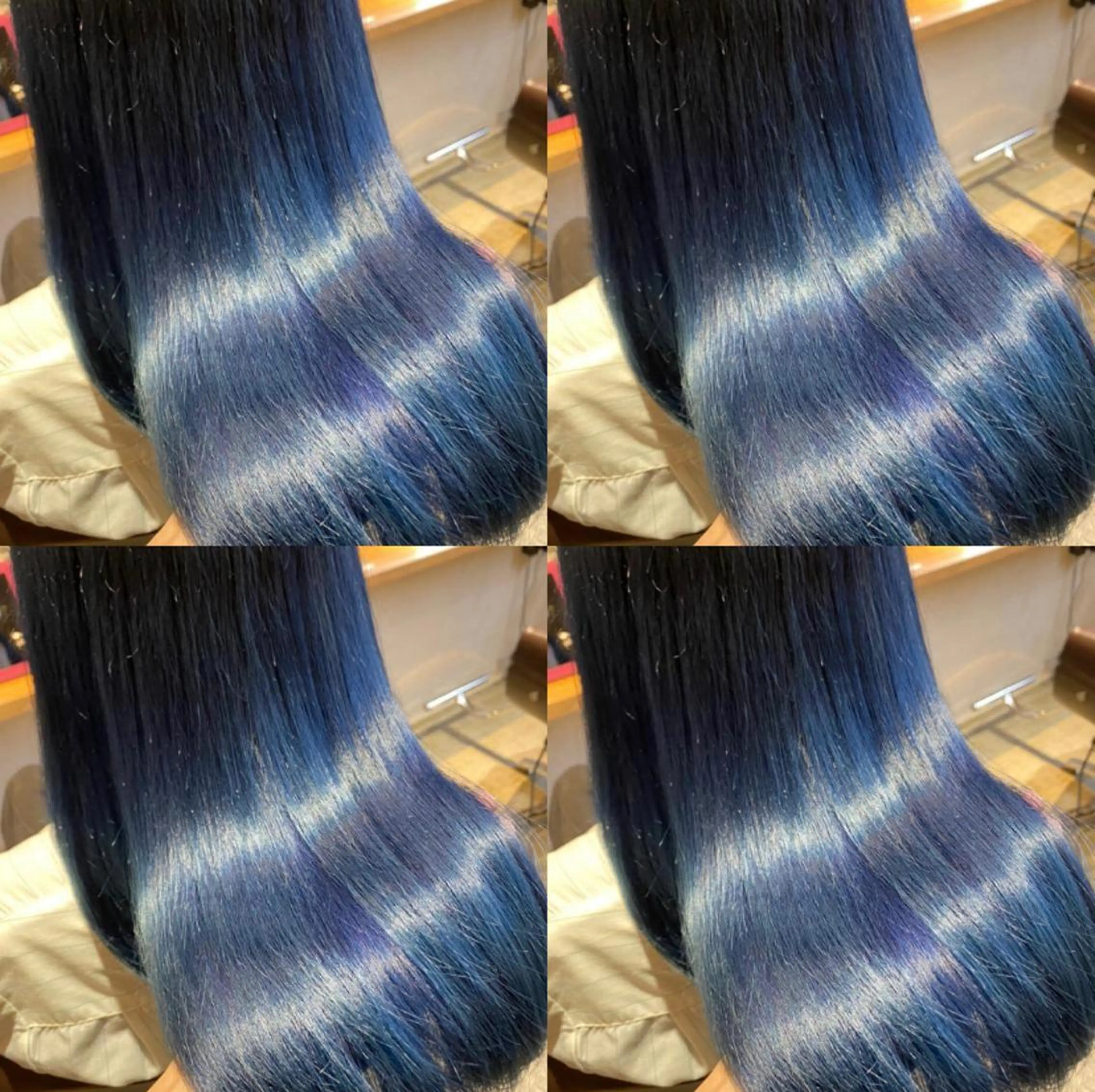 セミロング カラー ブルーカラー レイヤー×髪質改善 マネージャー安藤光司のヘアスタイル