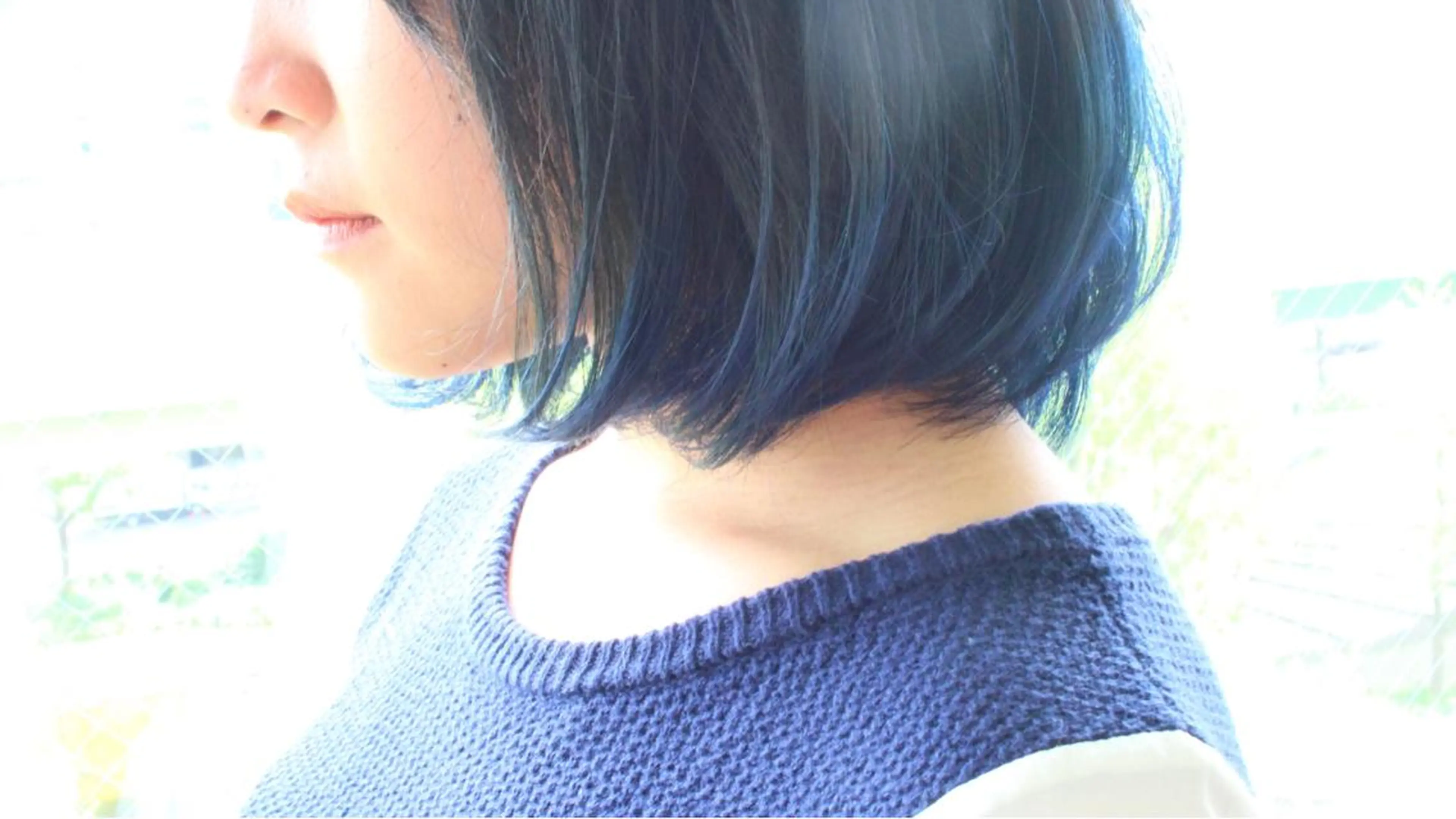 ミディアム カラー ブリーチ ブルーカラー グラデーションカラー BOB🌟ハイトーン /ブリーチ/TAKUのヘアスタイル