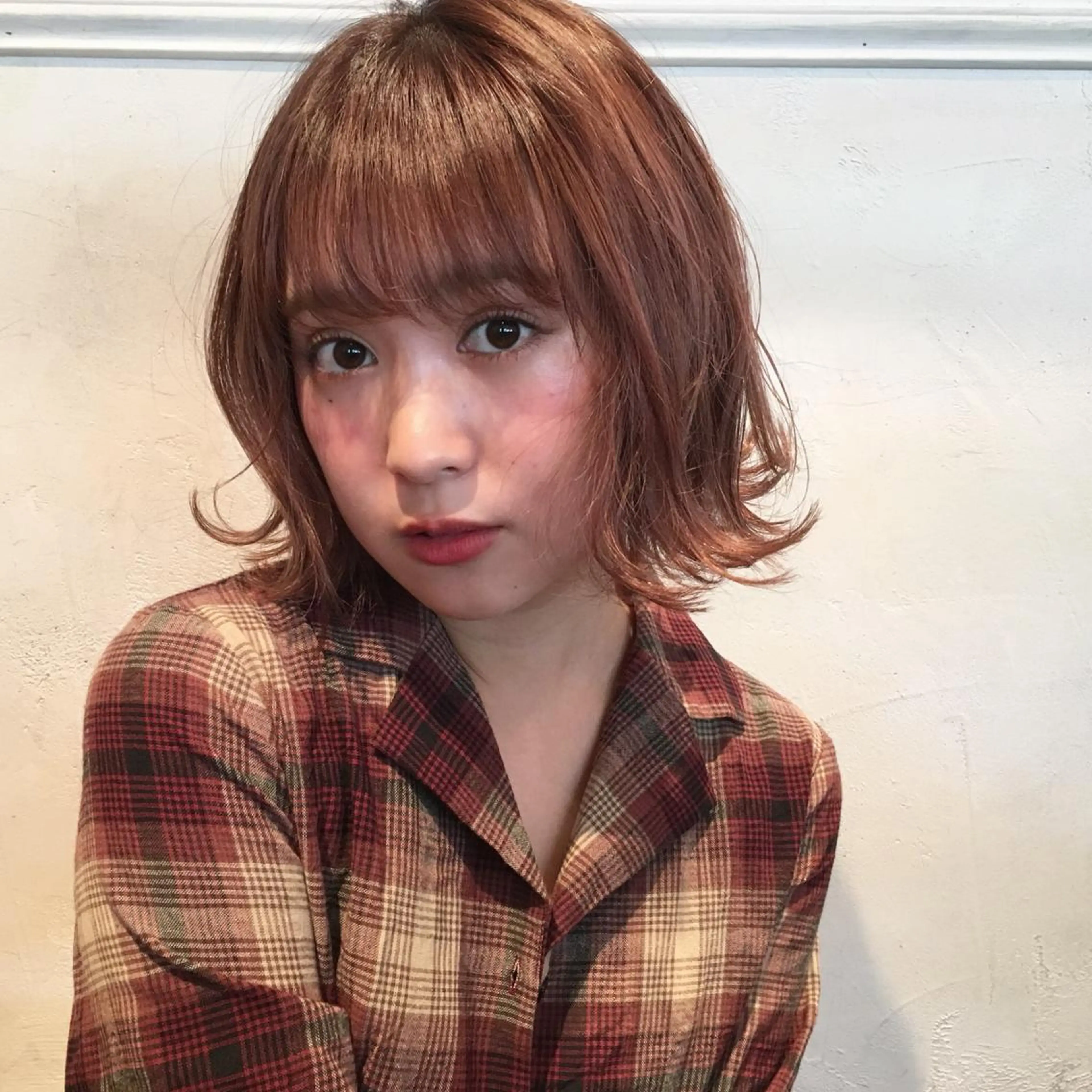 ショート カラー 銀座🤍ボブ/ ミディアム/佐野夢美のヘアスタイル