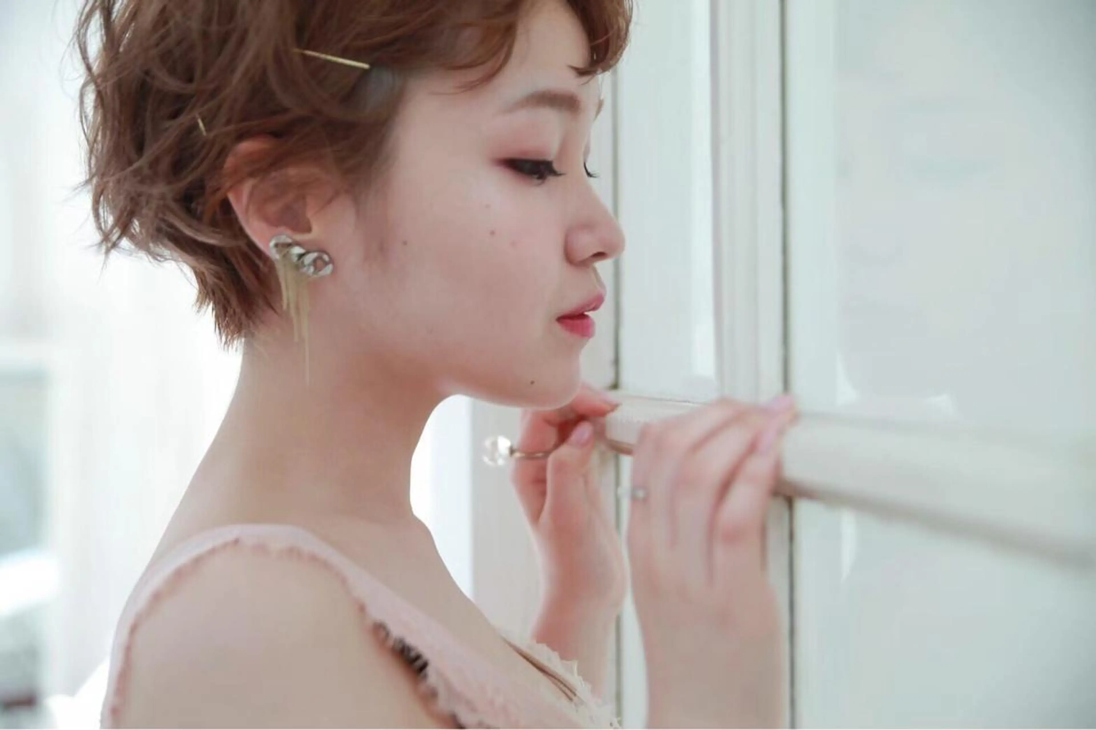 ショート カラー パーマ ヘアアレンジ メンズ キッズ ネイル マツエク・マツパ カット ヘアカラー EnBlesS西宮 マンツーマン神道有基のヘアスタイル