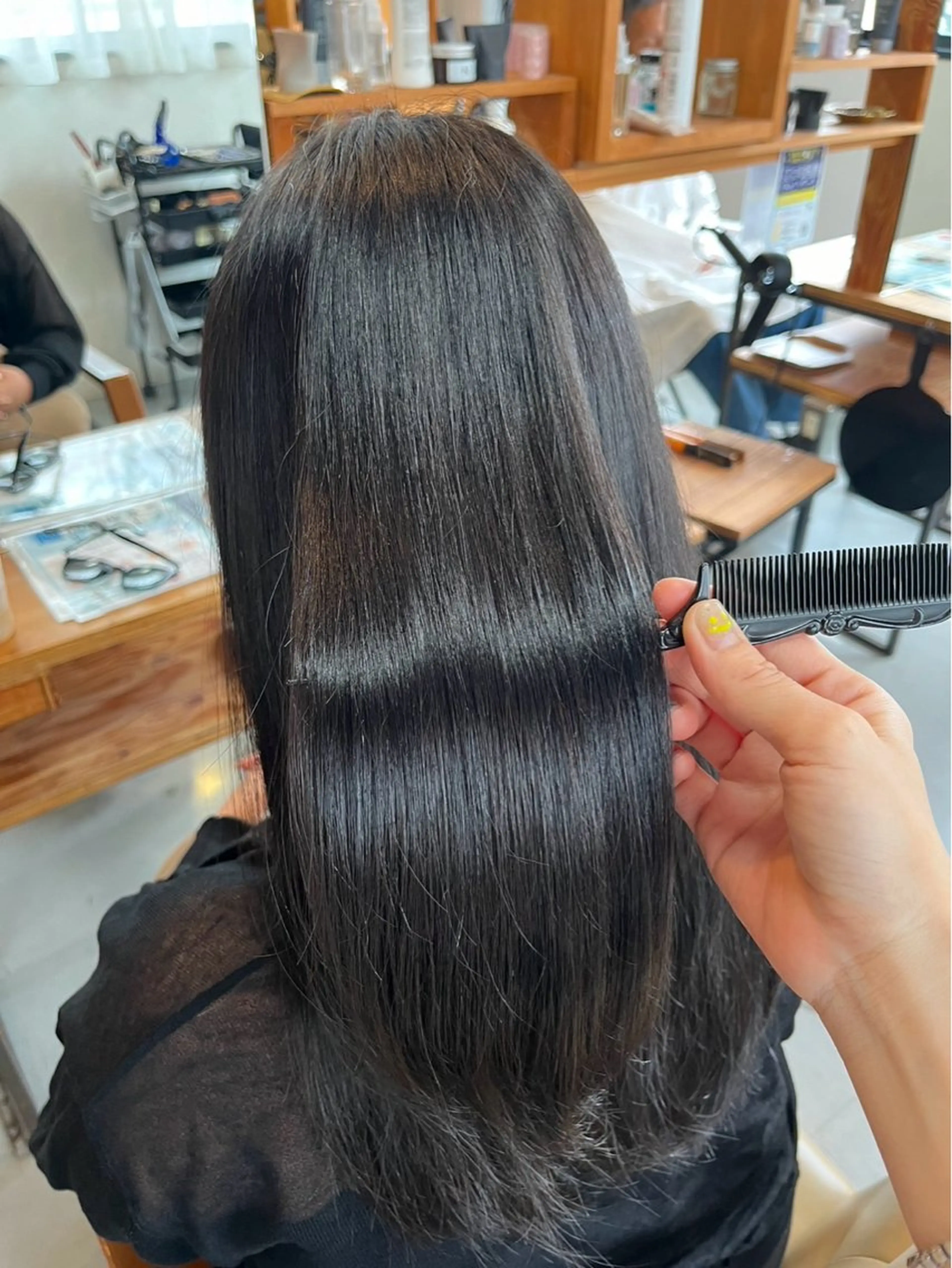 ロング ロング カット ヘアカラー トリートメント 阪神西宮★JUNO 川﨑温子のヘアスタイル