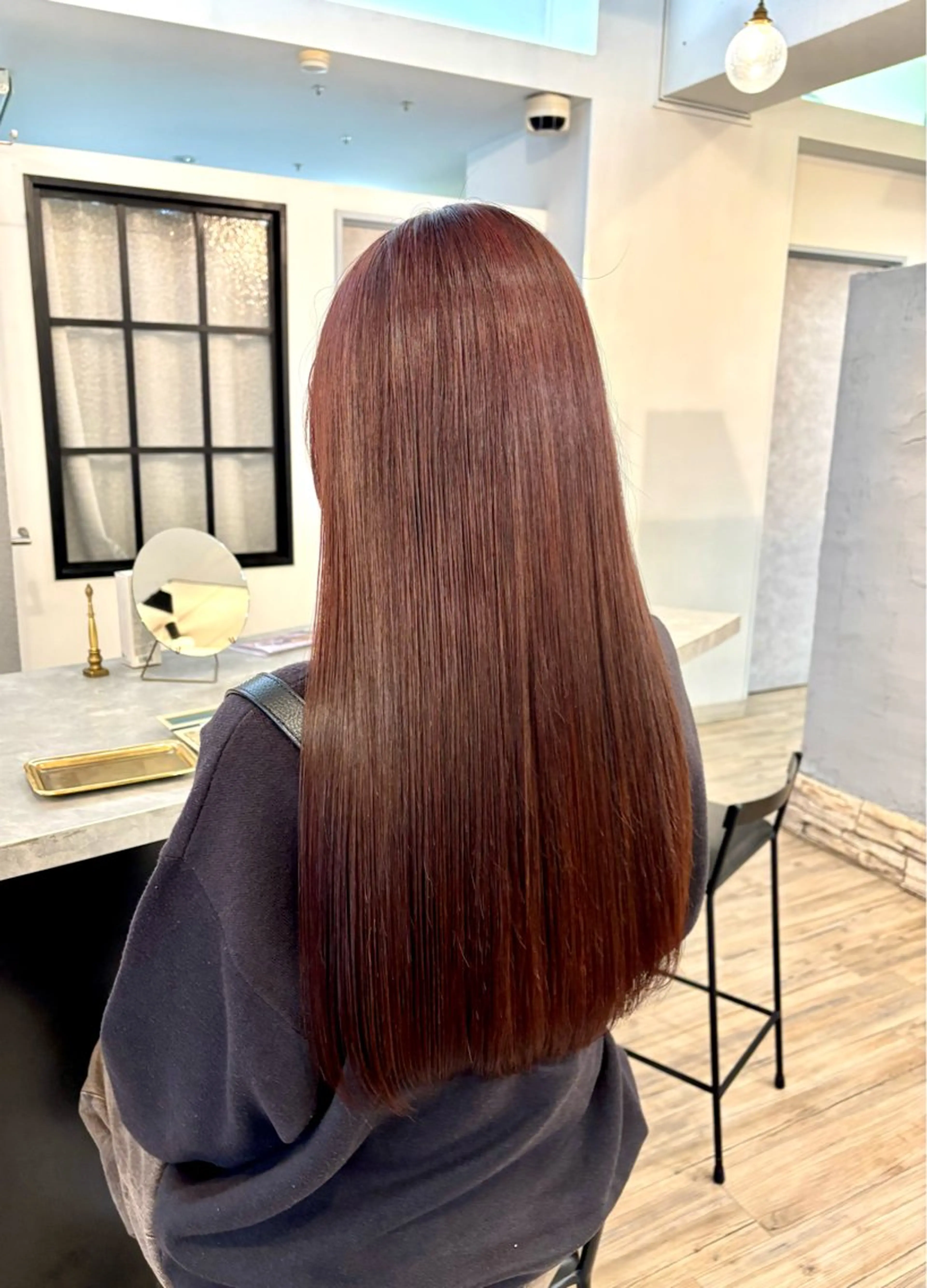 ロング カラー カット ヘアカラー トリートメント VISAGE ba.sk 金子詩帆のヘアスタイル