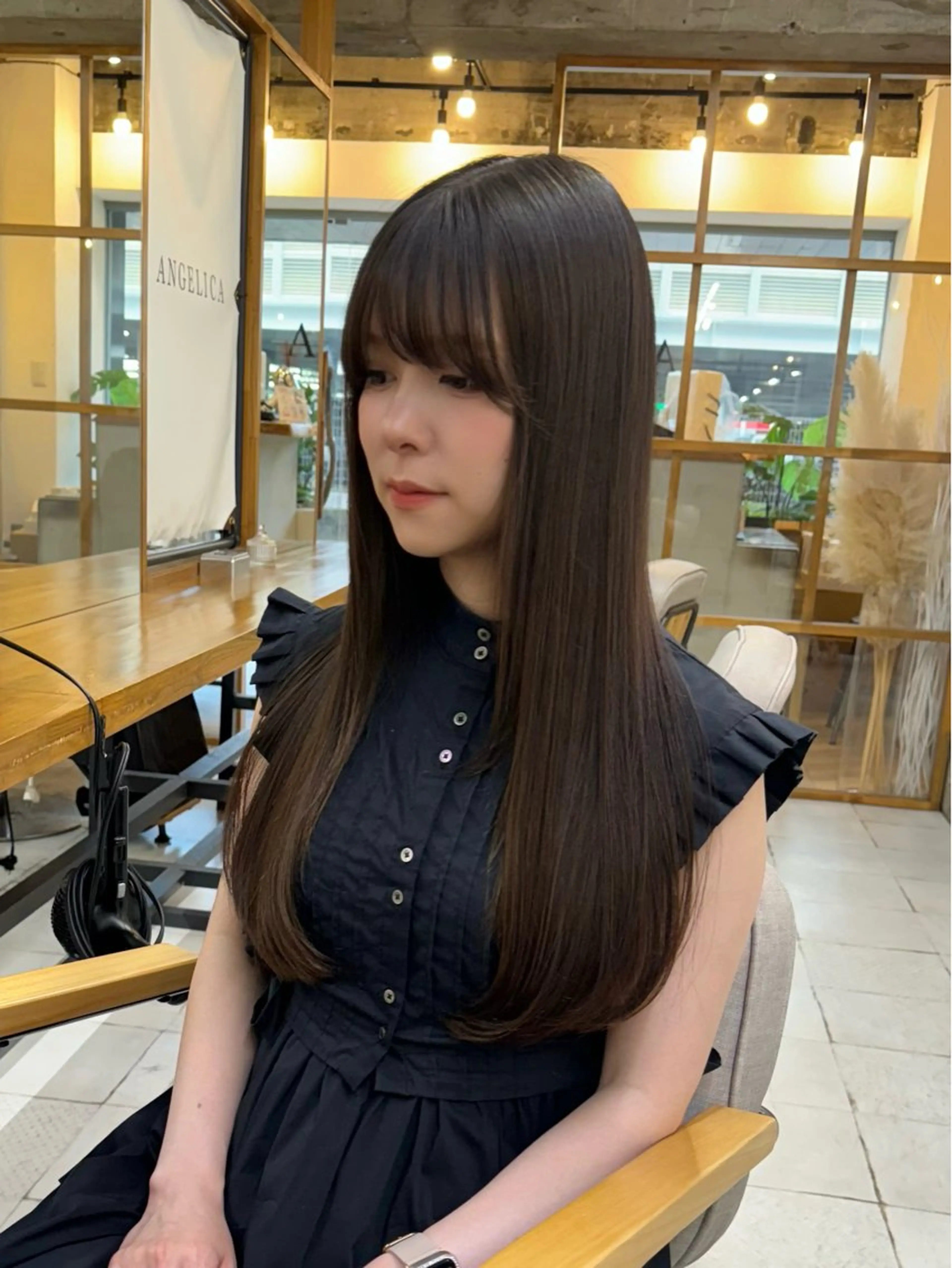 ロング カラー ヘアアレンジ 透明感カラー ハッシュカット 髪質改善 韓国風ヘア レイヤーカット カット ヘアカラー トリートメント 韓国レイヤーカット★ 小林大樹のヘアスタイル