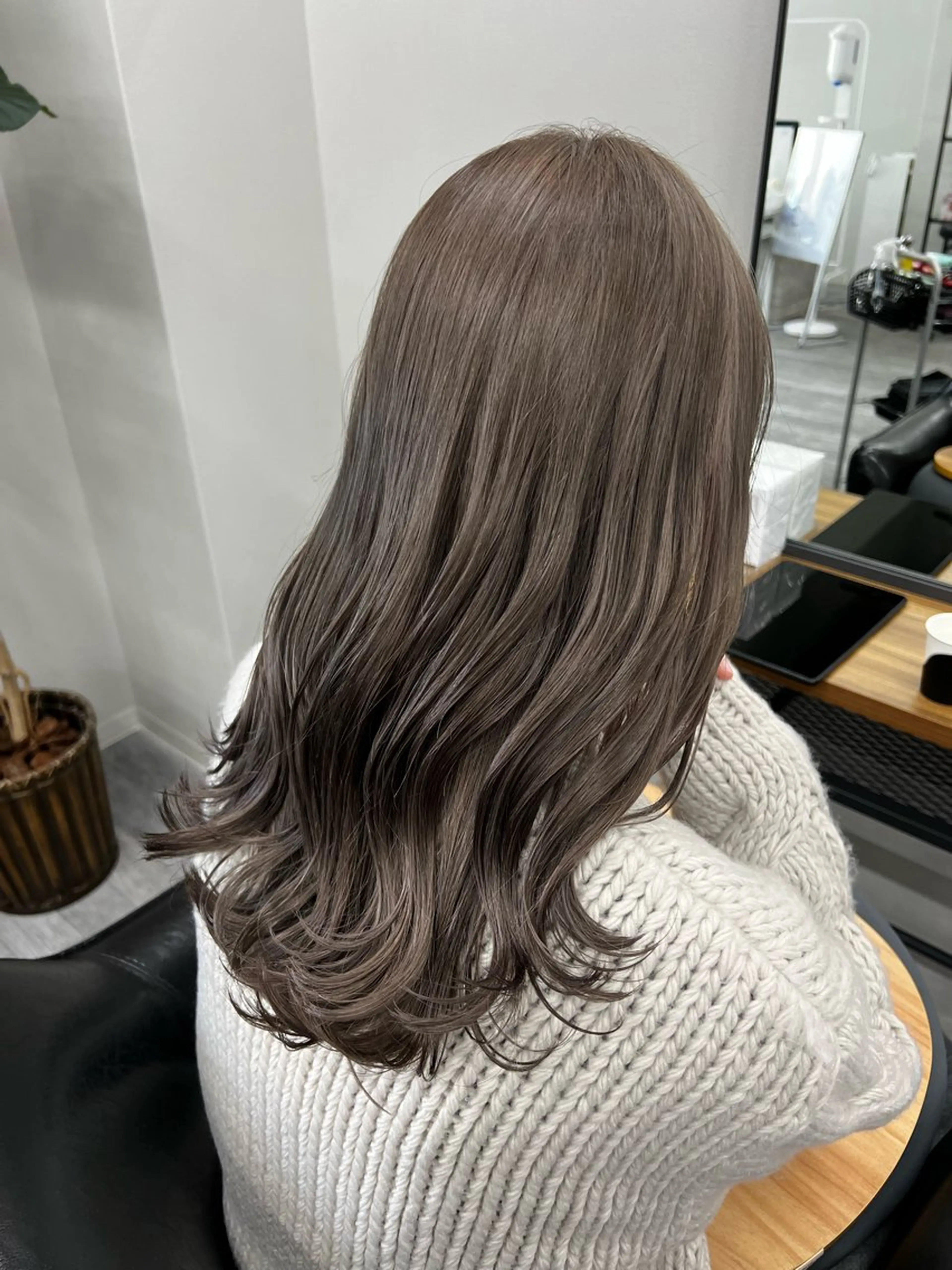 【✨人気No.1 ✨】艶カラー➕髪質改善UPTOGROSSトリートメント💜の写真