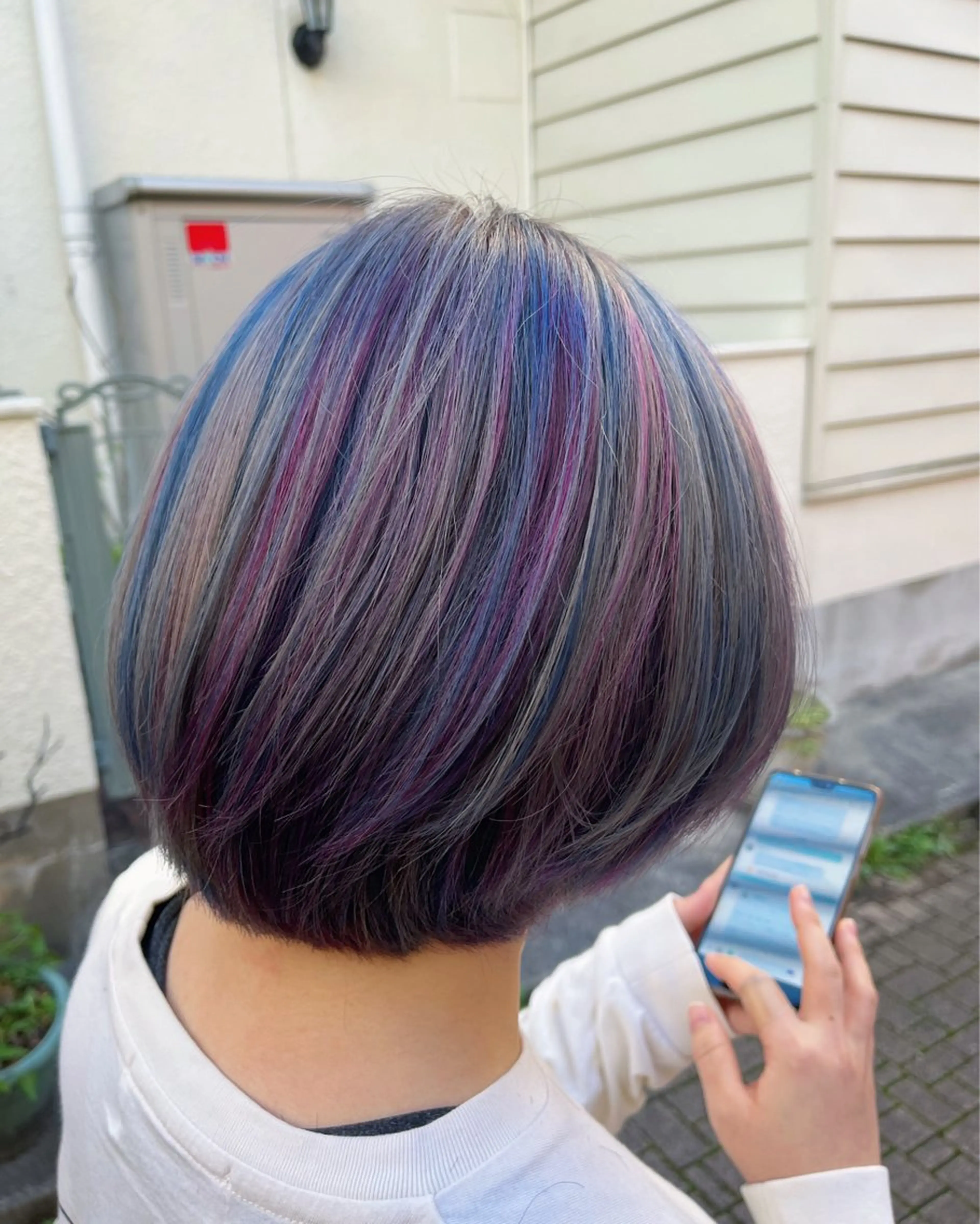 ショート カラー ブリーチ デザインカラー ユニコーンカラー カット ヘアカラー トリートメント 原宿サロン代表 デザインカラー伊藤卓のヘアスタイル