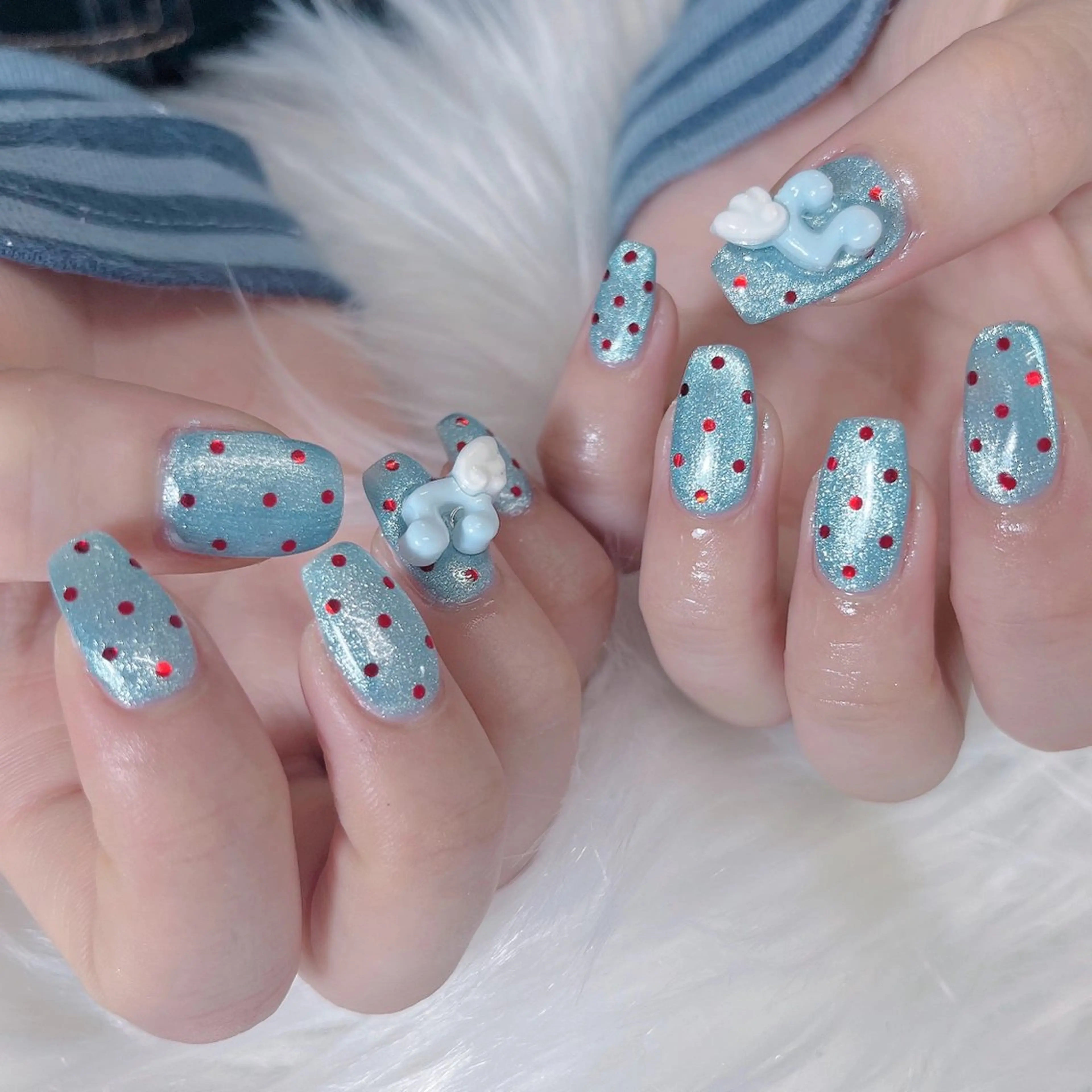 ネイル マグネットネイル Maya 🧊🫧‪のネイルデザイン